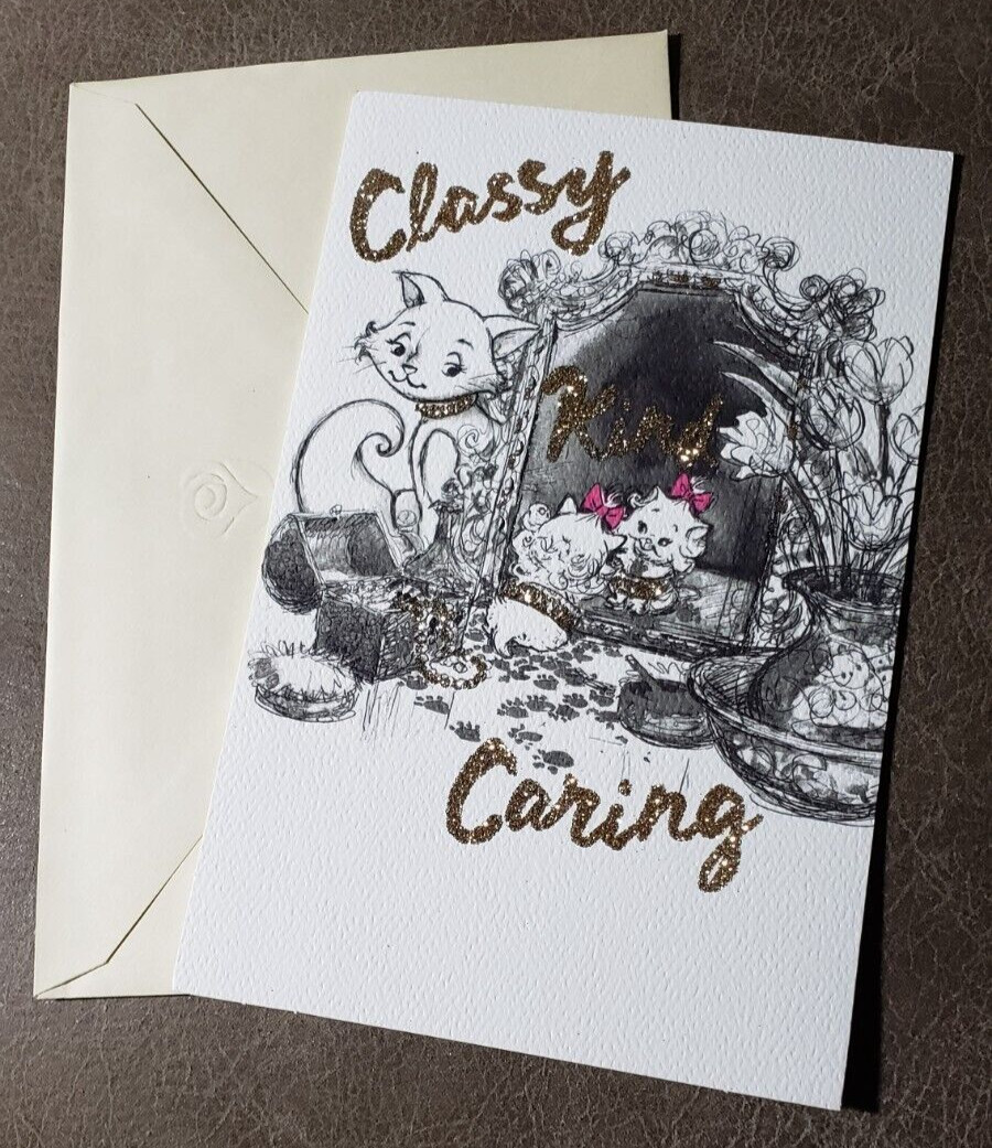 Mother’s Day Greeting Card with Envelope “Classy – Kind – Caring”