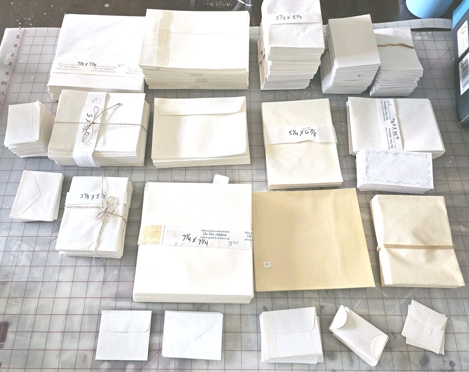 Huge Lot Of ENVELOPES Multiple Sizes