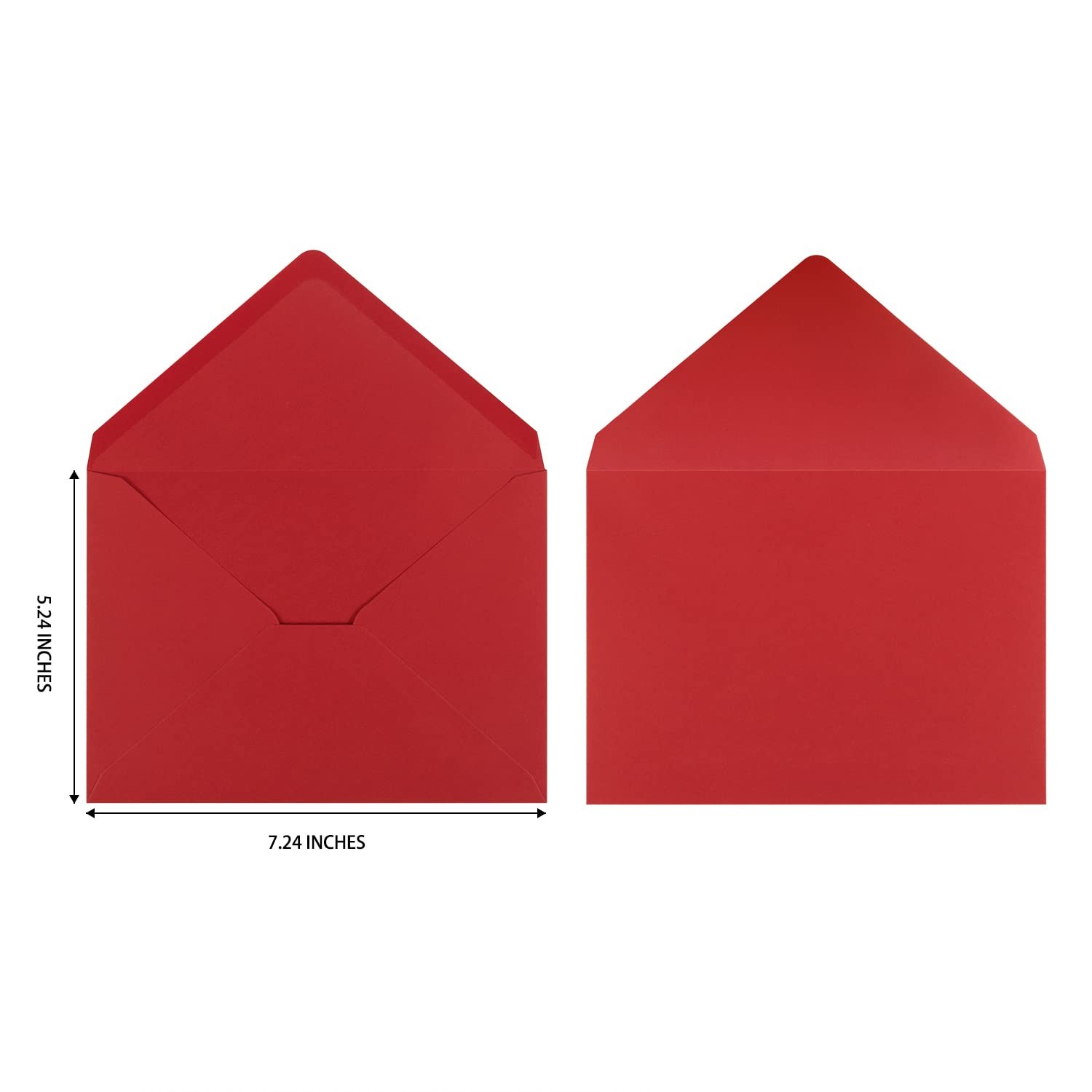 100 Pieces Christmas A7 Envelopes Colorful 5×7 Envelopes for Greeting Cards, …