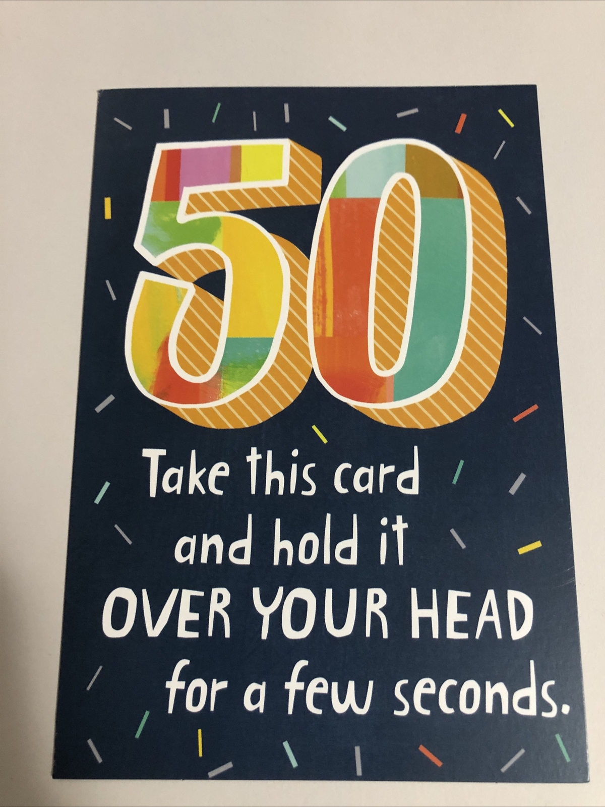 Happy 50th Birthday – Funny – 50 Years Old – 5” X 7” Hallmark Greeting Card