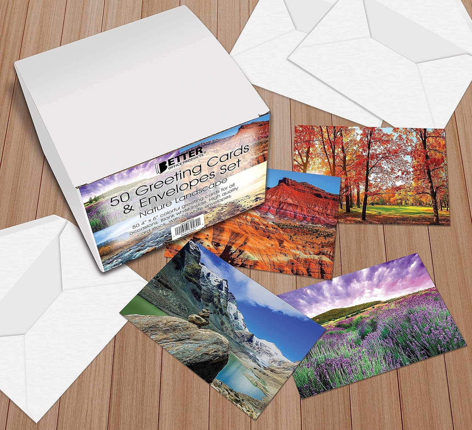 50-Pack All Occasion Greeting Cards Box Set, 4 x 6 inch, 50 Assorted Blank Note