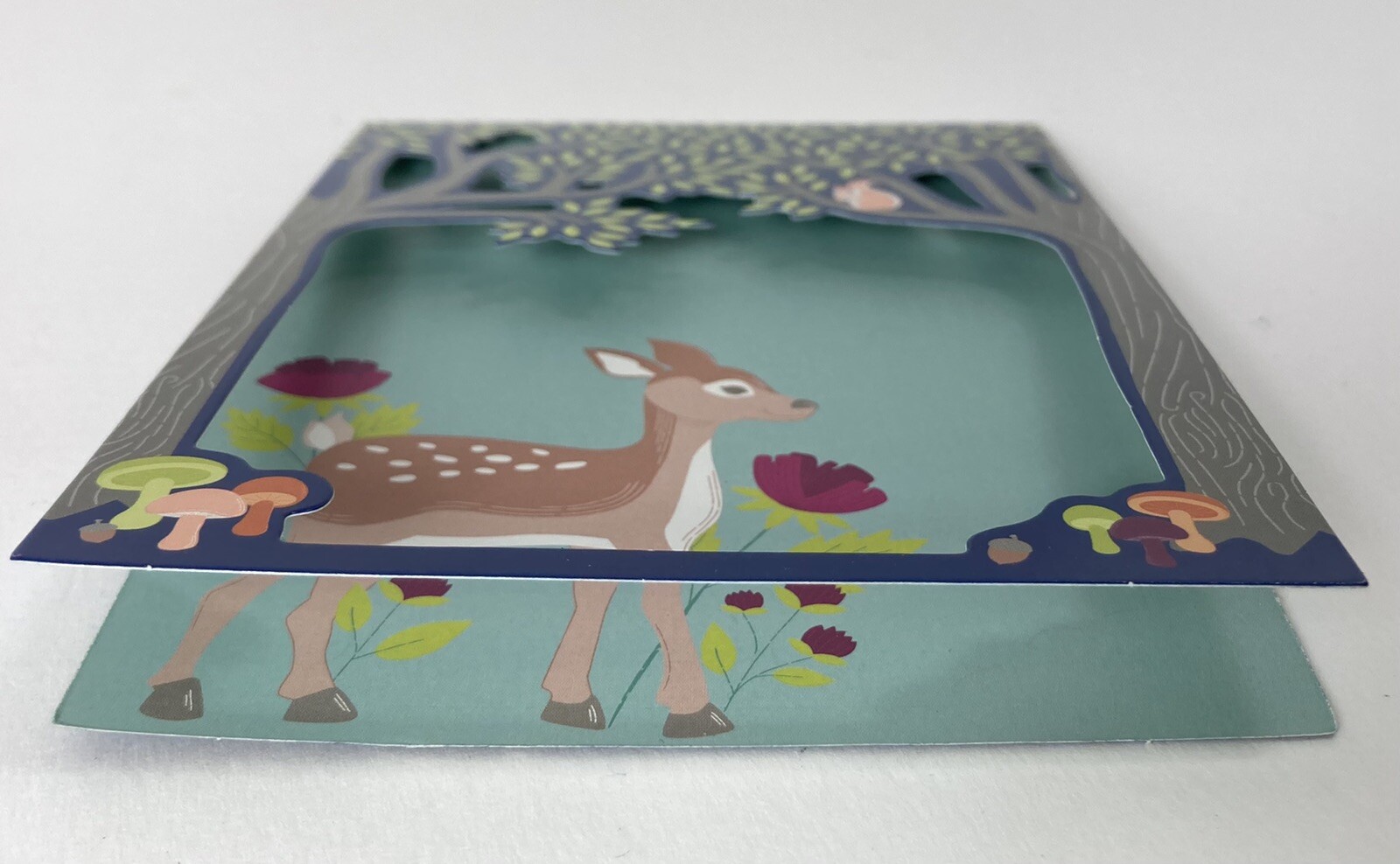 Woodland Forest Greeting Cards Deer Mushrooms Squirrel Flowers Lot of 13 Cards