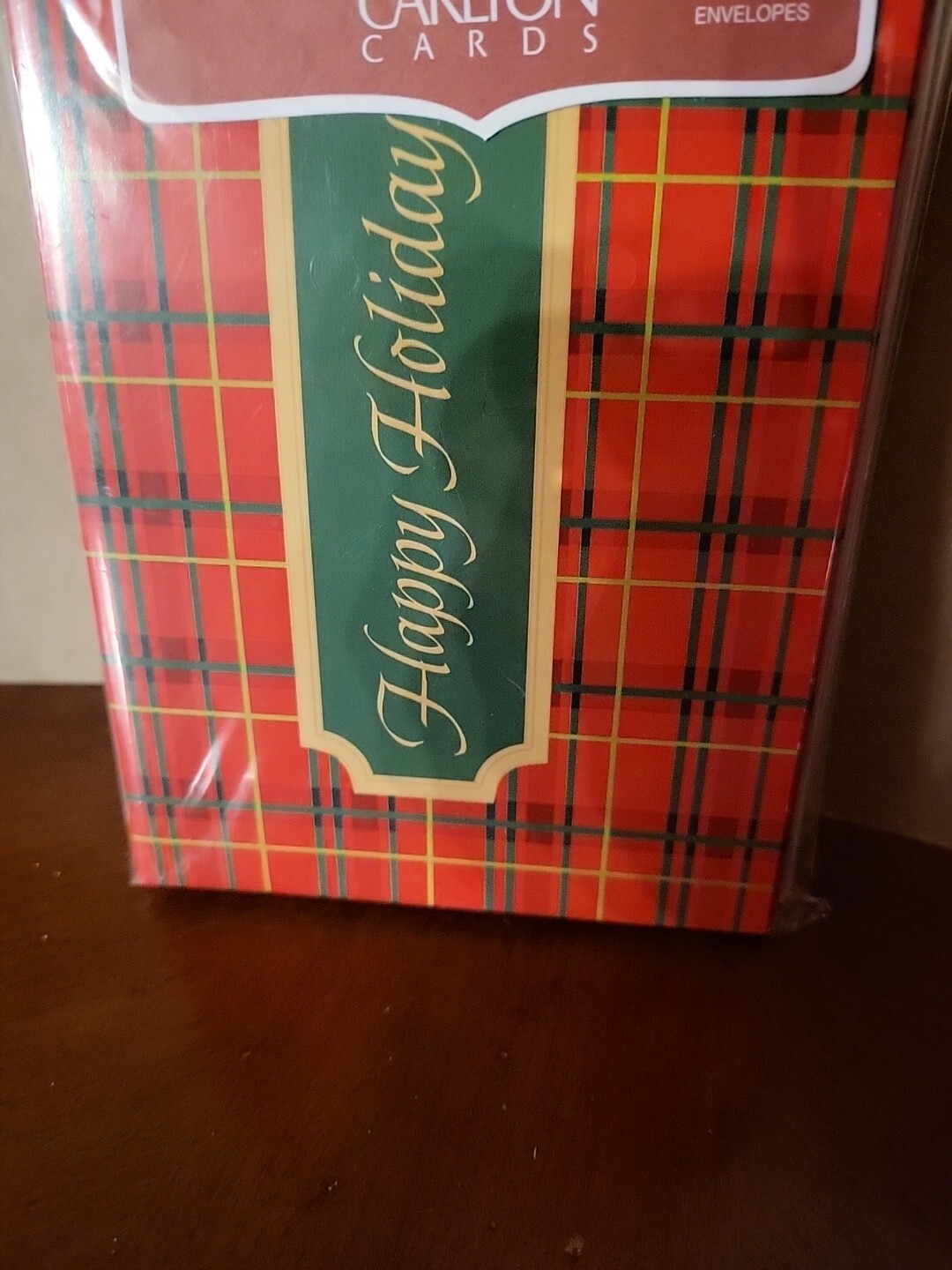 NEW Carlton Christmas Cards, 14, Holiday, Simple, Basic, Red, Green, Gold