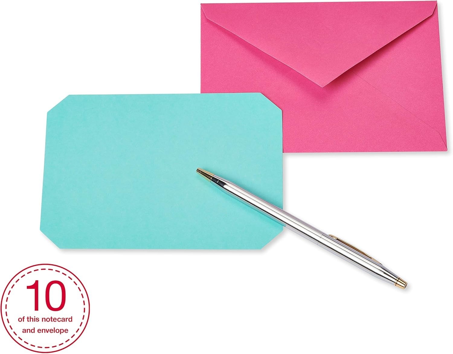 Single Panel Blank Cards with Envelopes, Bright Colors, Patterns and Shapes 4…