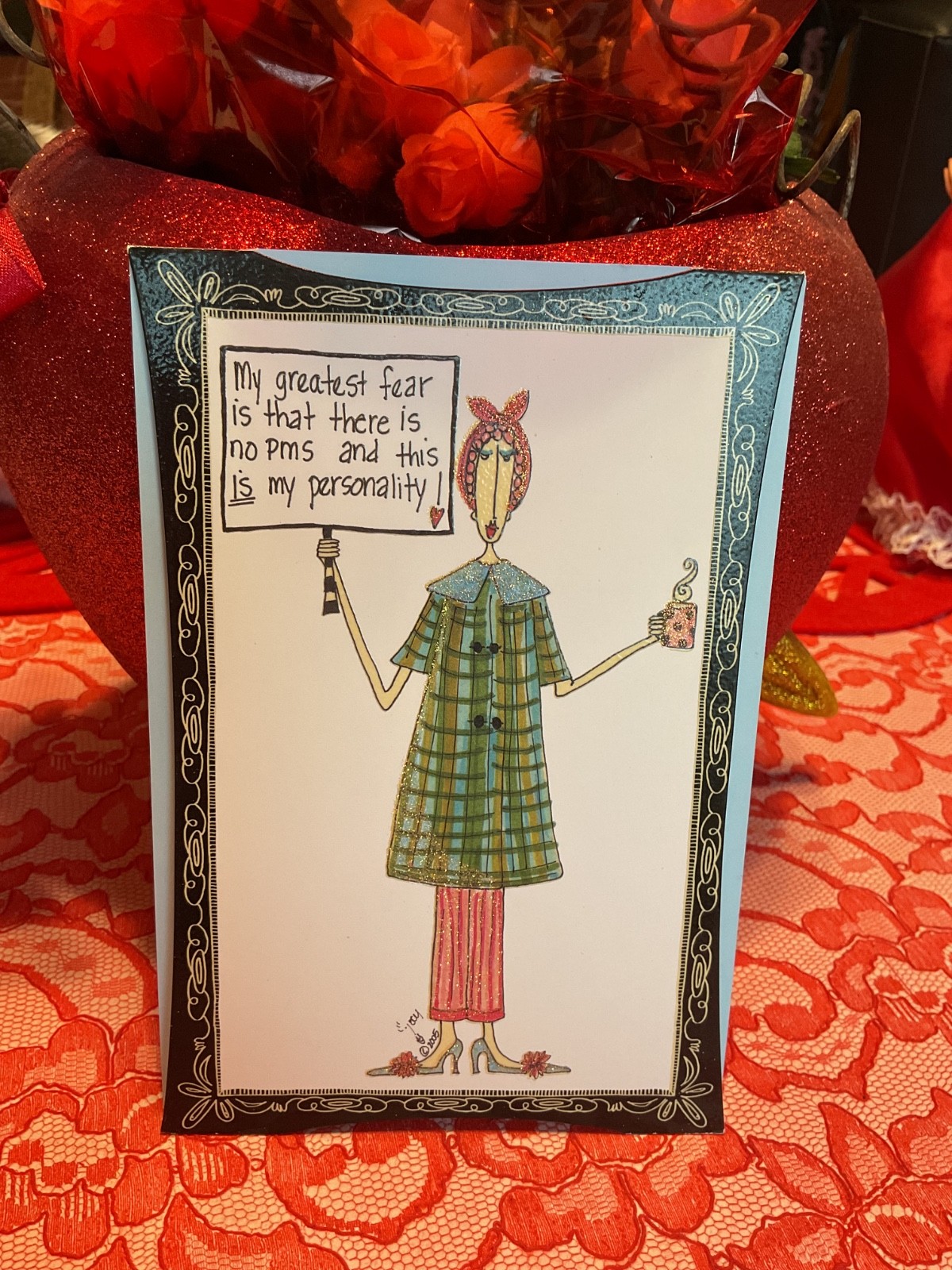 NEW DOLLY MAMA’S FUNNY BIRTHDAY CARD W/ENVELOPE PICTURA PMS