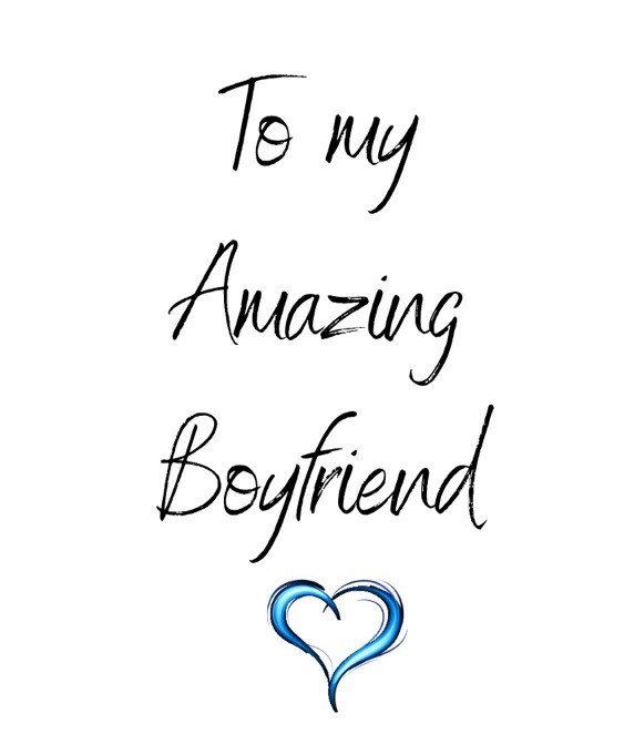 5×5 Inches Greeting Card Amazing Boyfriend, Birthday, Love, Anniversary