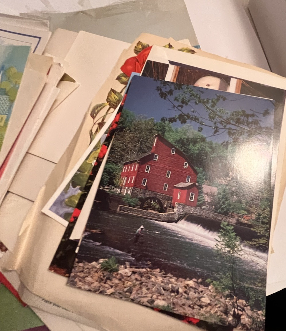 BIRTHDAY THANK YOU GET WELL CARD & Misc. Lot Cards Envelopes Paper Ephemera