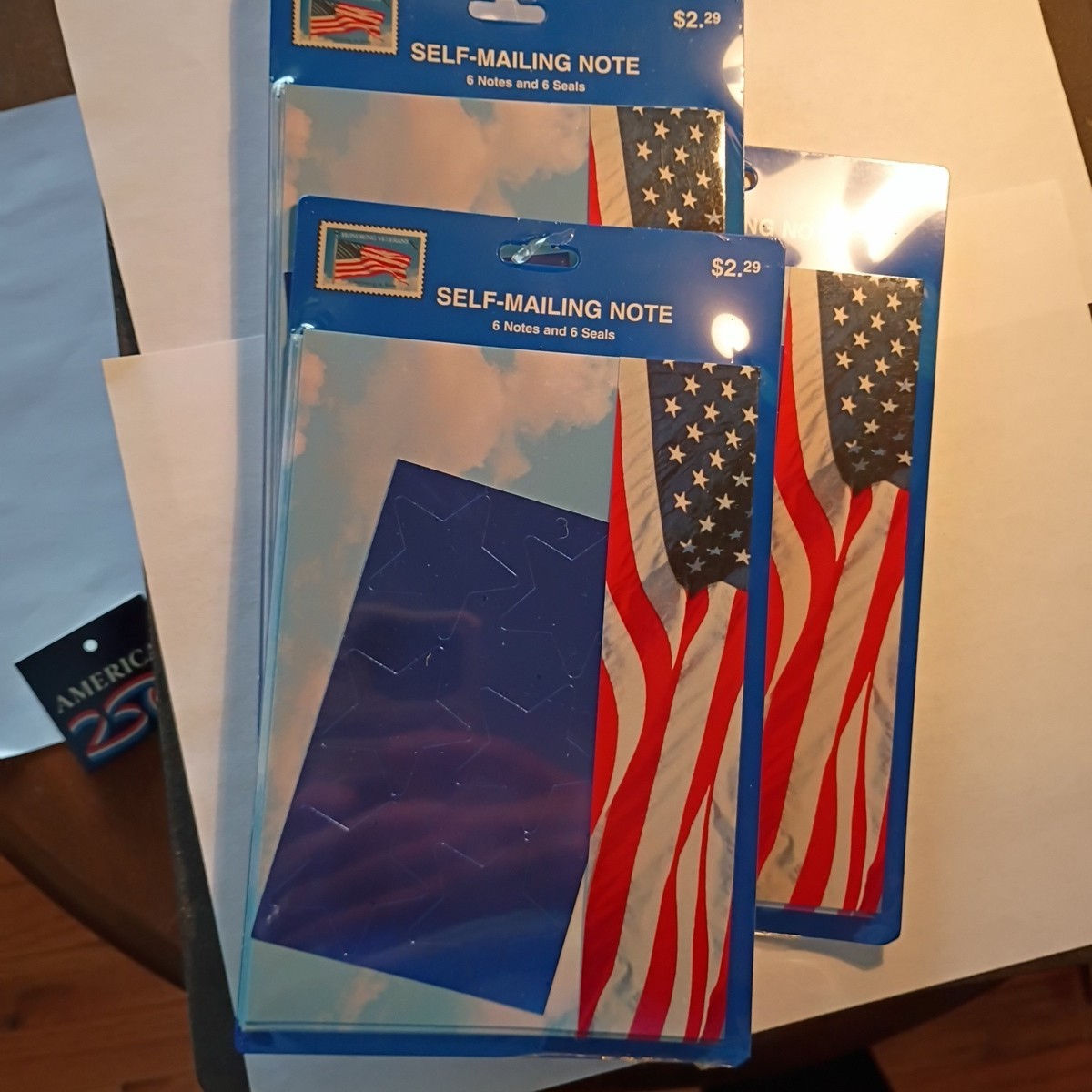 Hallmark American Flag Note Card Stationary Etc. Veteran Patriotic USA Lot USPS