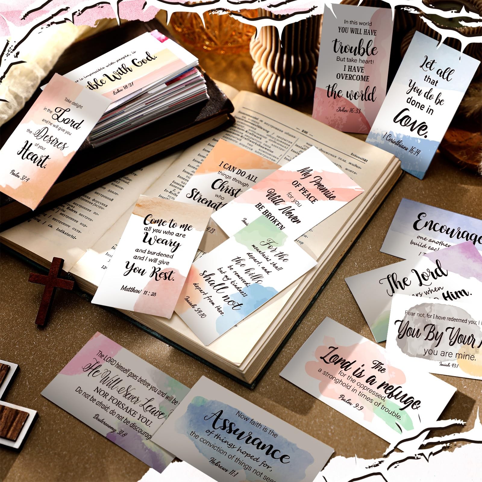 240 Pcs Bible Verse Cards with Full Scripture Bulk Mini Prayer Cards Women Me…