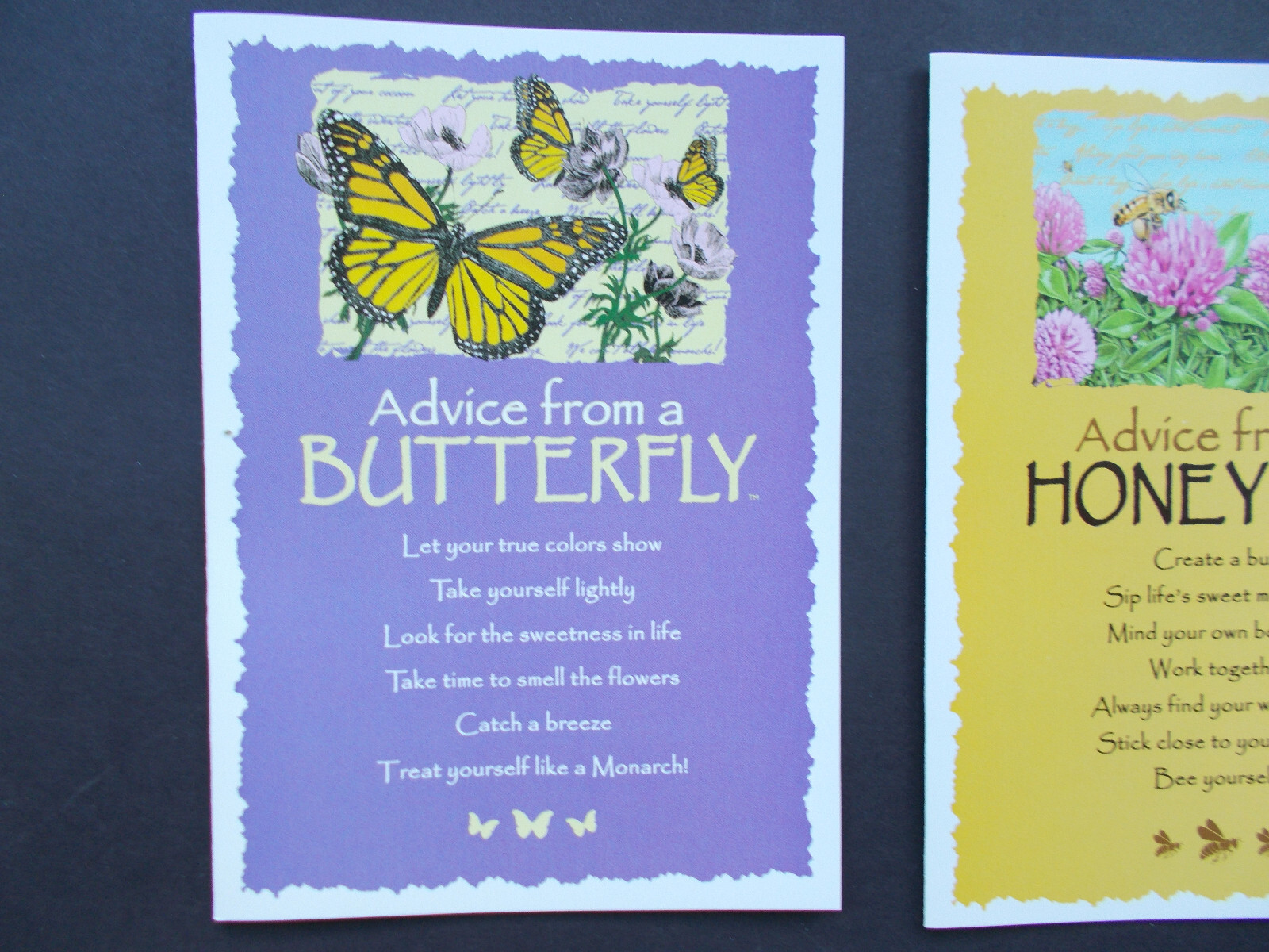 SET OF 8 “ADVICE FROM” BLANK NOTE CARDS + ENVELOPES, 8 DIFFERENT DESIGNS