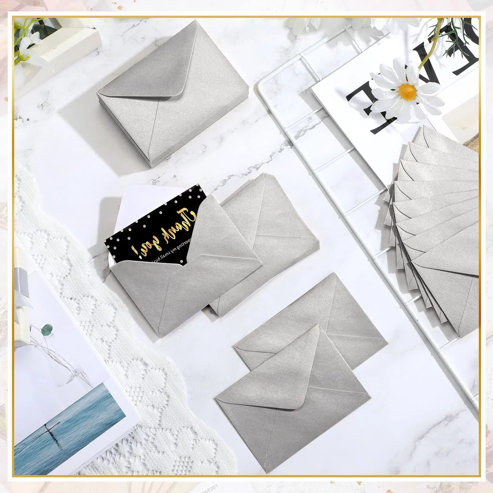 200 Count Mini Gift Card Envelopes Bulk Wedding Pocket Small Paper Envelopes …
