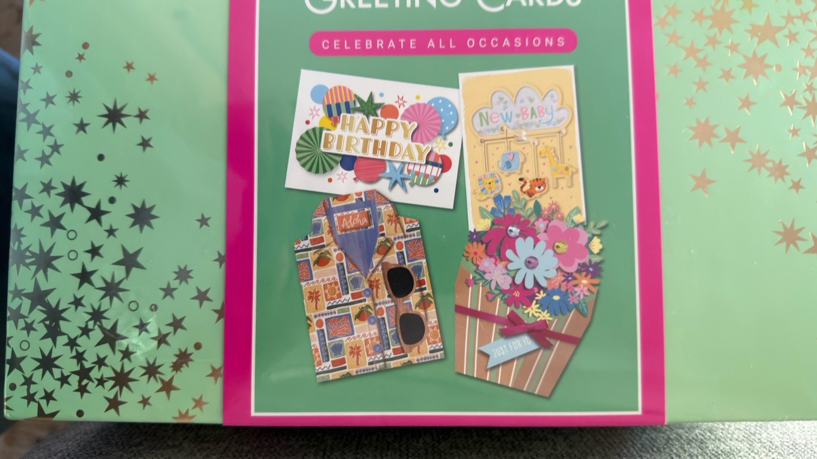40 Hand Crafted Greeting Cards Assorted All Occasion & Birthday Box Set New