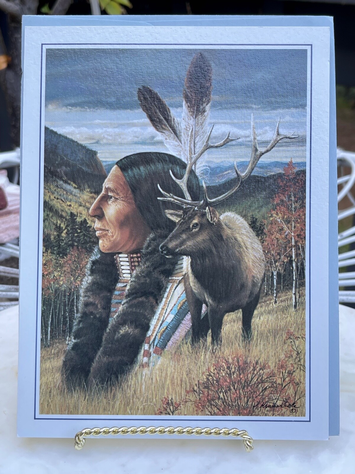 Vintage Leanin’ Tree Indian River Birthday/Love/Congrats Multi-Use Greeting Card
