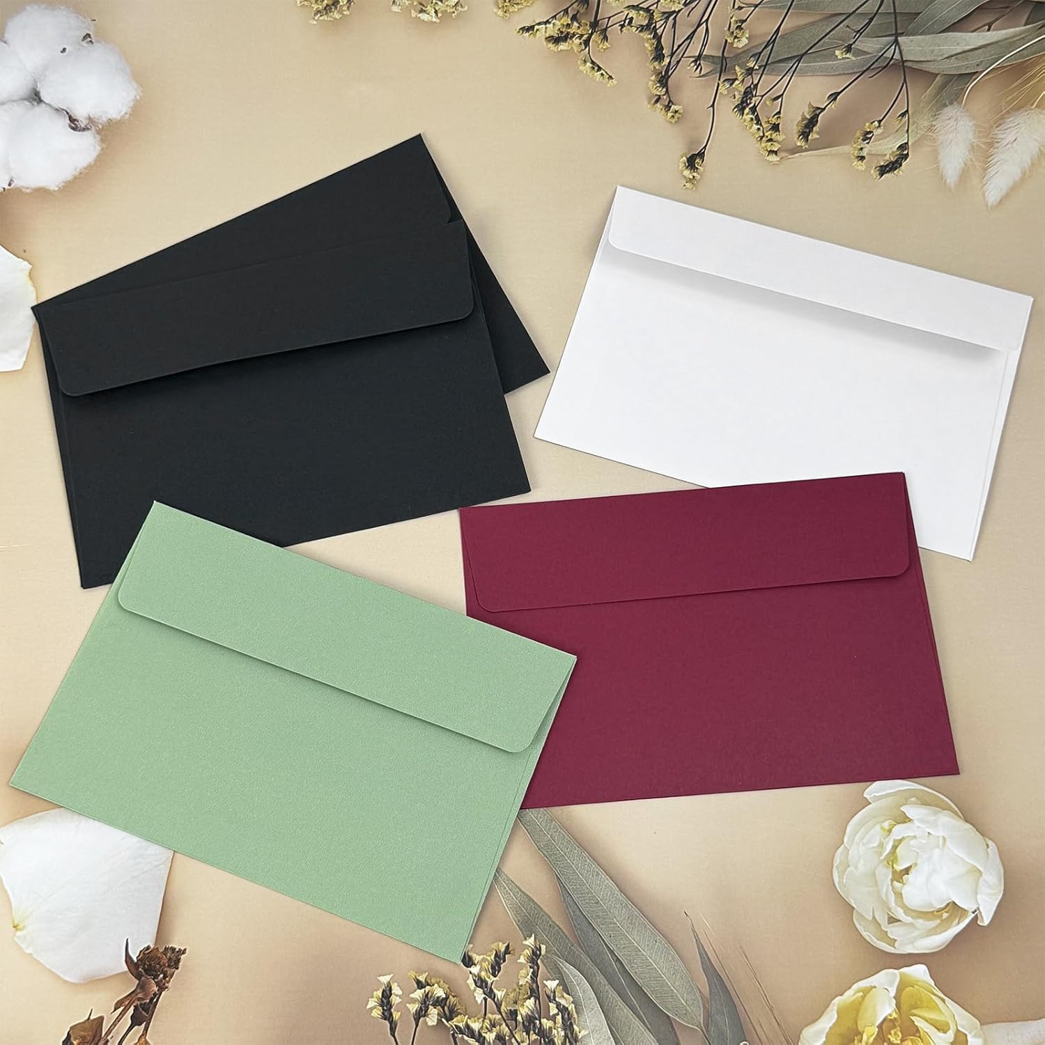 5×7 Envelopes For Invitation A7 Envelope black,50 pack 5×7 card Envelopes Self S