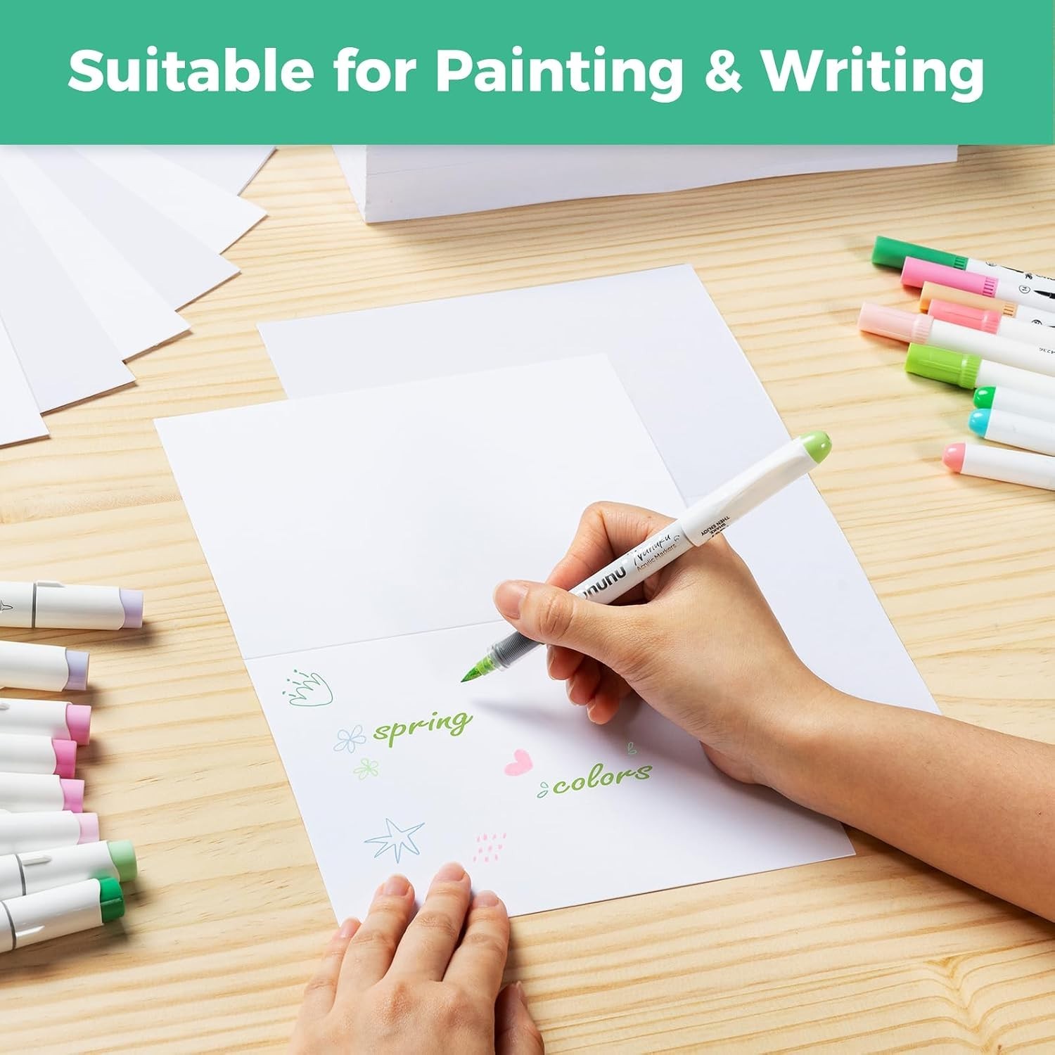 DIY Greeting Cards Kit – 200 Blank Cards and A7 Envelopes