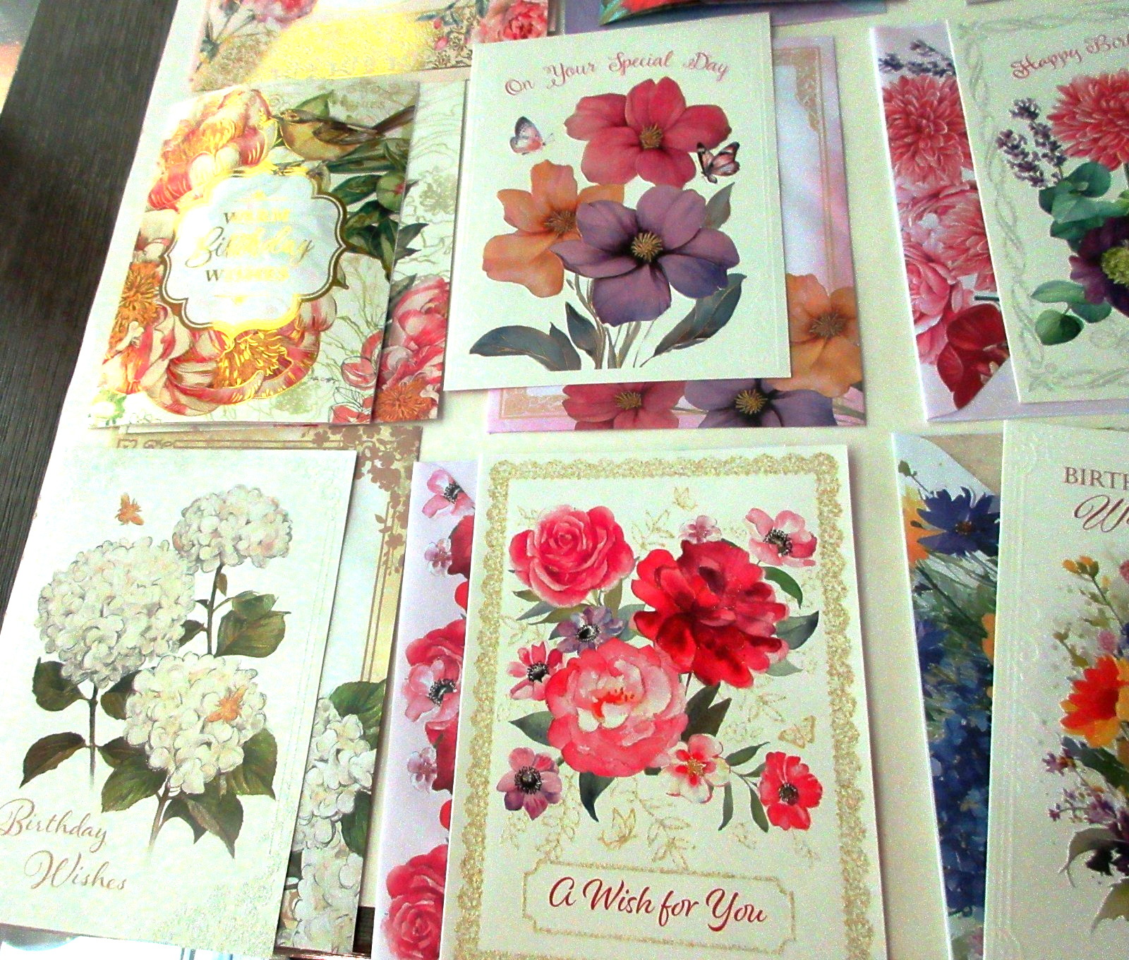 12 Happy Birthday Greeting Card/Envelops Someone Special Happiness 5 1/2″x7 3/4″