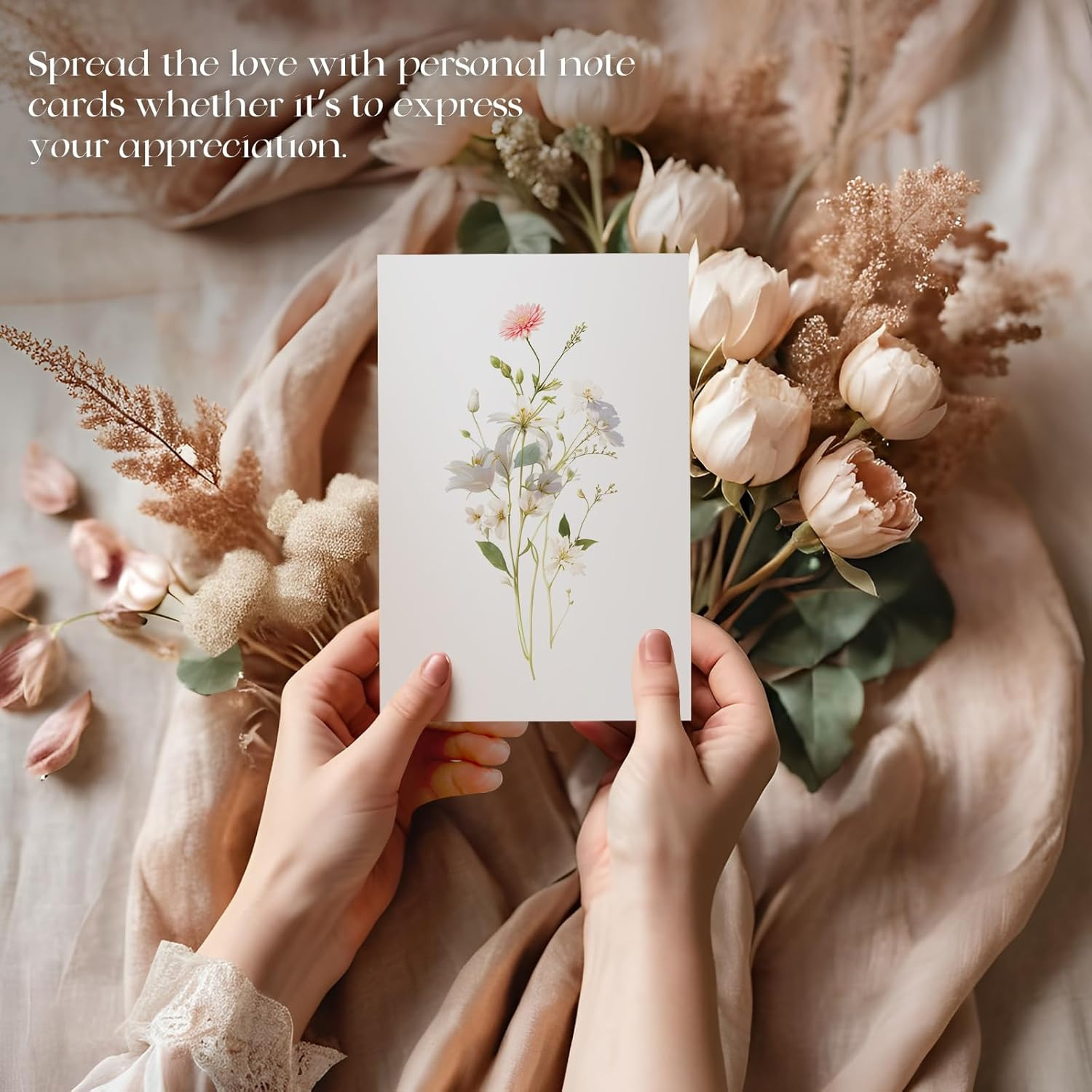 XXINMOH 100 PACK Blank Cards with Envelopes, Blank Greeting Cards 4X6, Beautiful