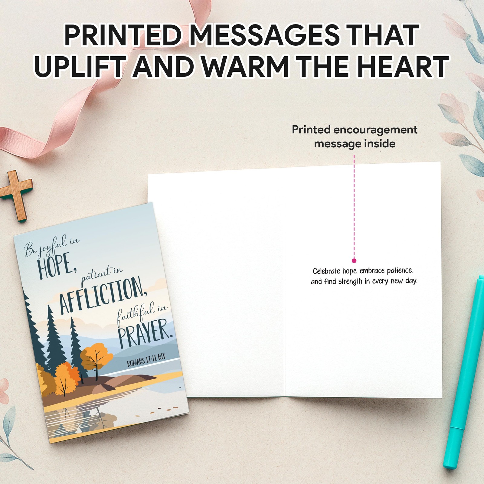 120 Pack 4x6in Christian Encouragement Cards Bulk with Envelopes and Stickers…
