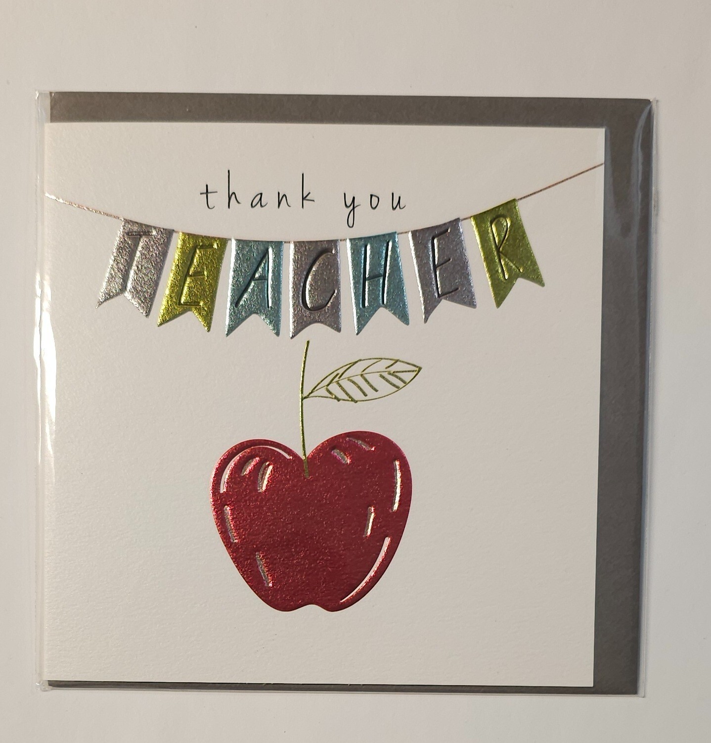 Belly Button Designs Thank You Card for Teacher Original Packaging Notecard