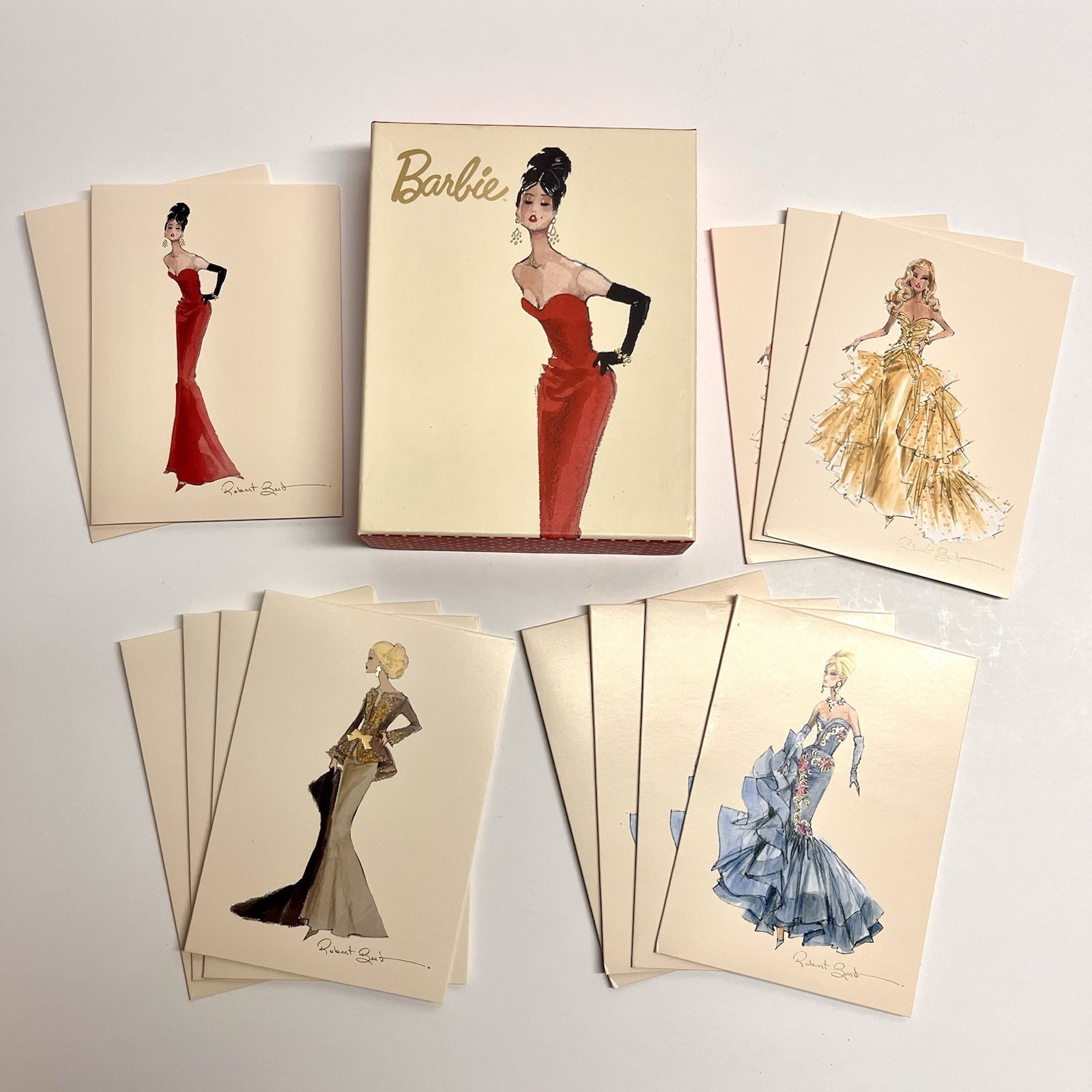 13 Blank Cards W Envelopes – Birthday Wedding – Fashion Barbie Graphique 2011