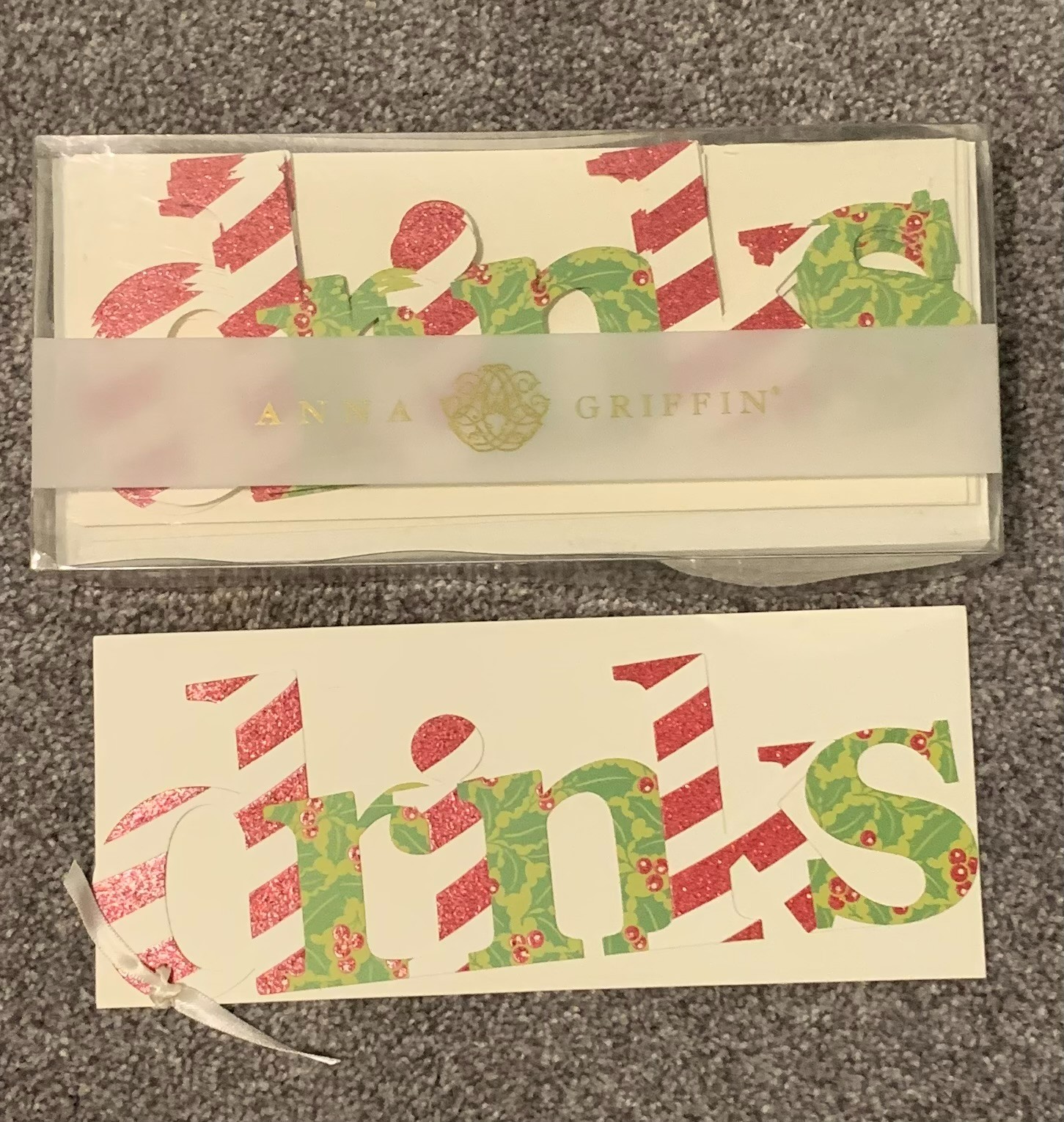 Anna Griffin 10 Invitations for Christmas Holiday “Drinks” NOS, NIB