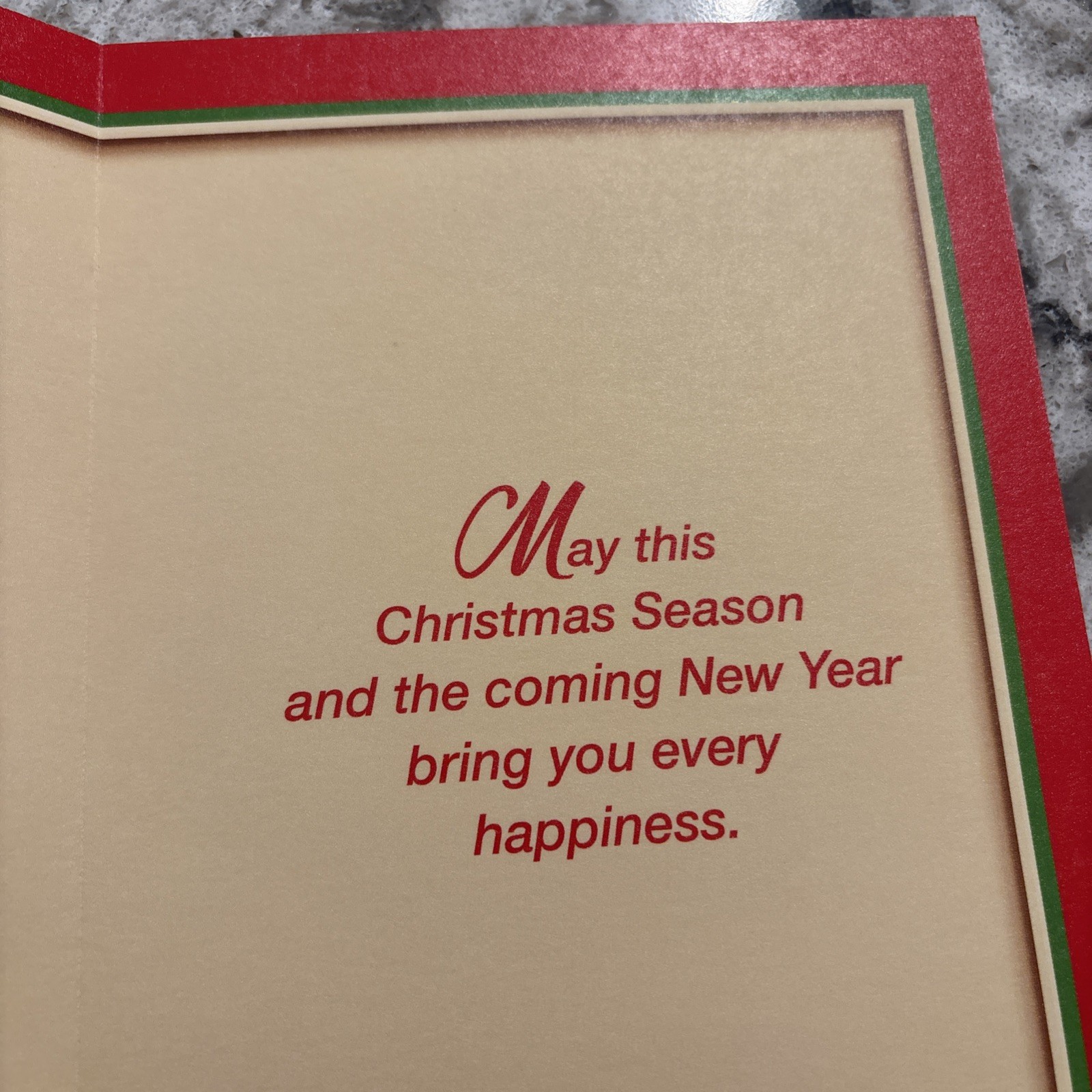 Merry Christmas And Happy New Year Holiday 5”x7.75″ Stockwell Greeting Card