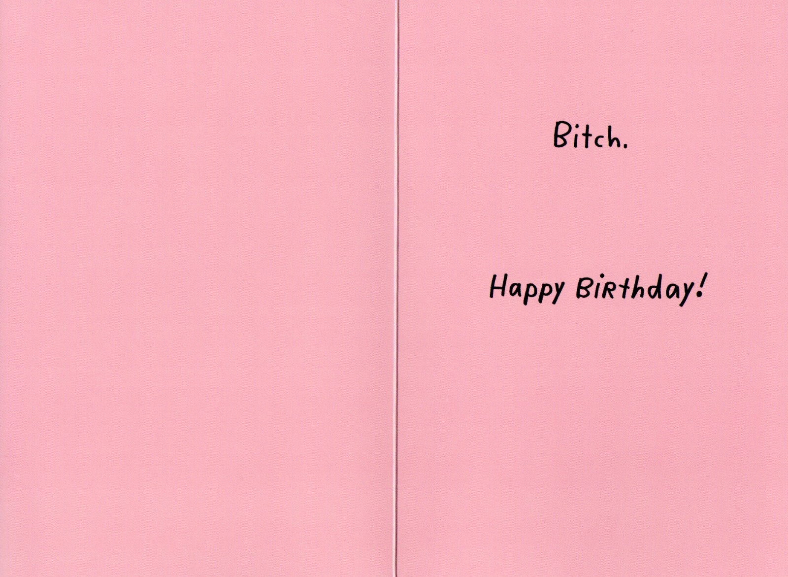 Funny Adult BIRTHDAY Card, Cartoon People Your Age Bitch by Sass Greetings + ✉