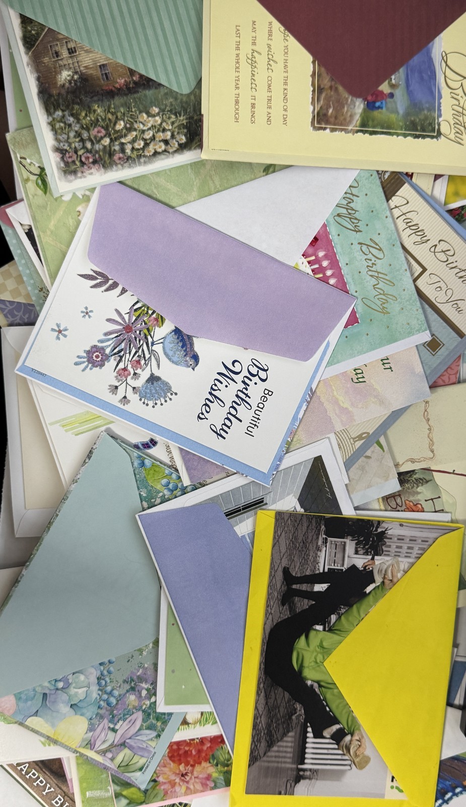 Lot of 50 Greeting Cards with envelopes for Various Occasions (no Christmas)