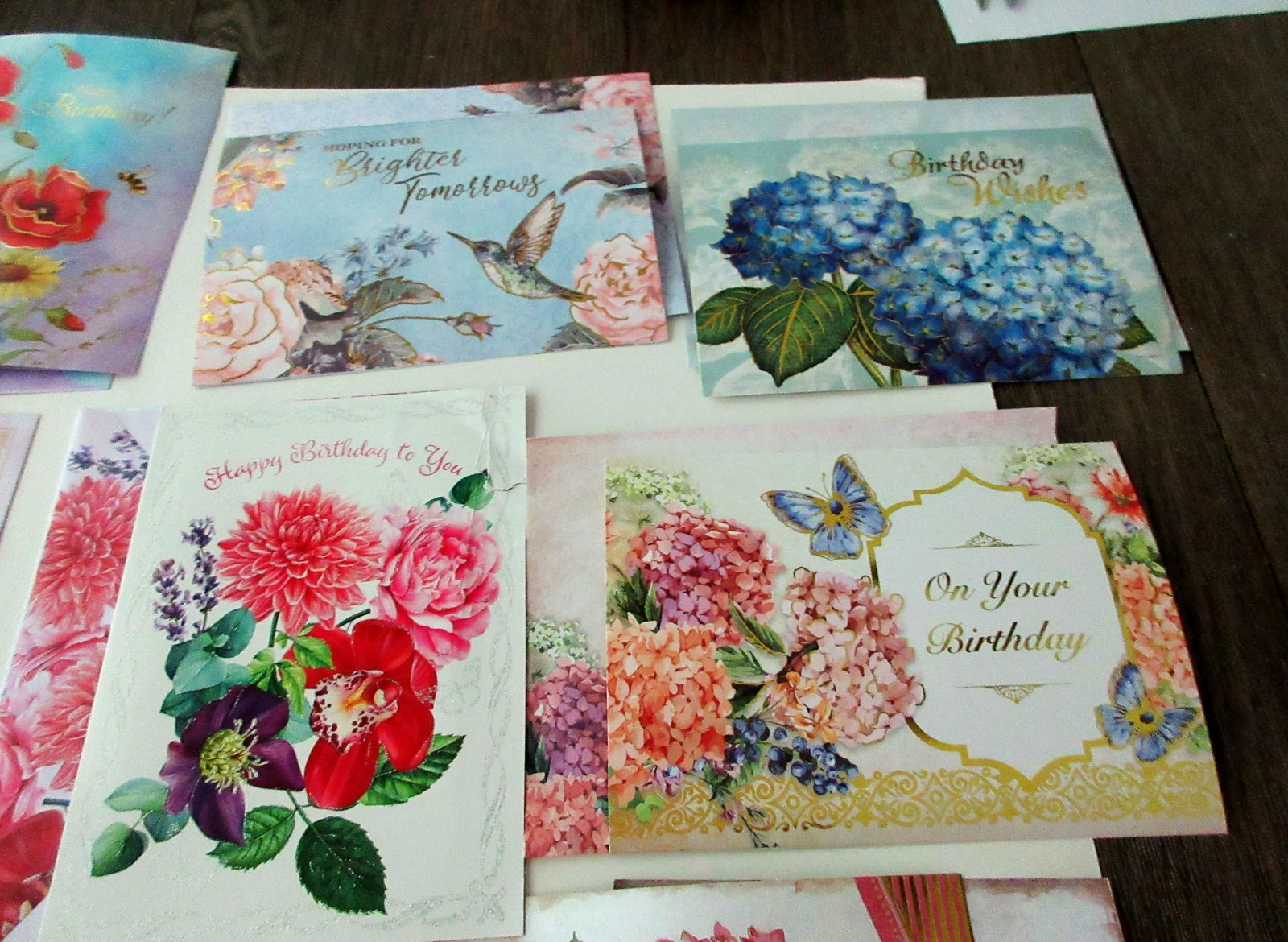 12 Happy Birthday Greeting Card/Envelops Someone Special Happiness 5 1/2″x7 3/4″