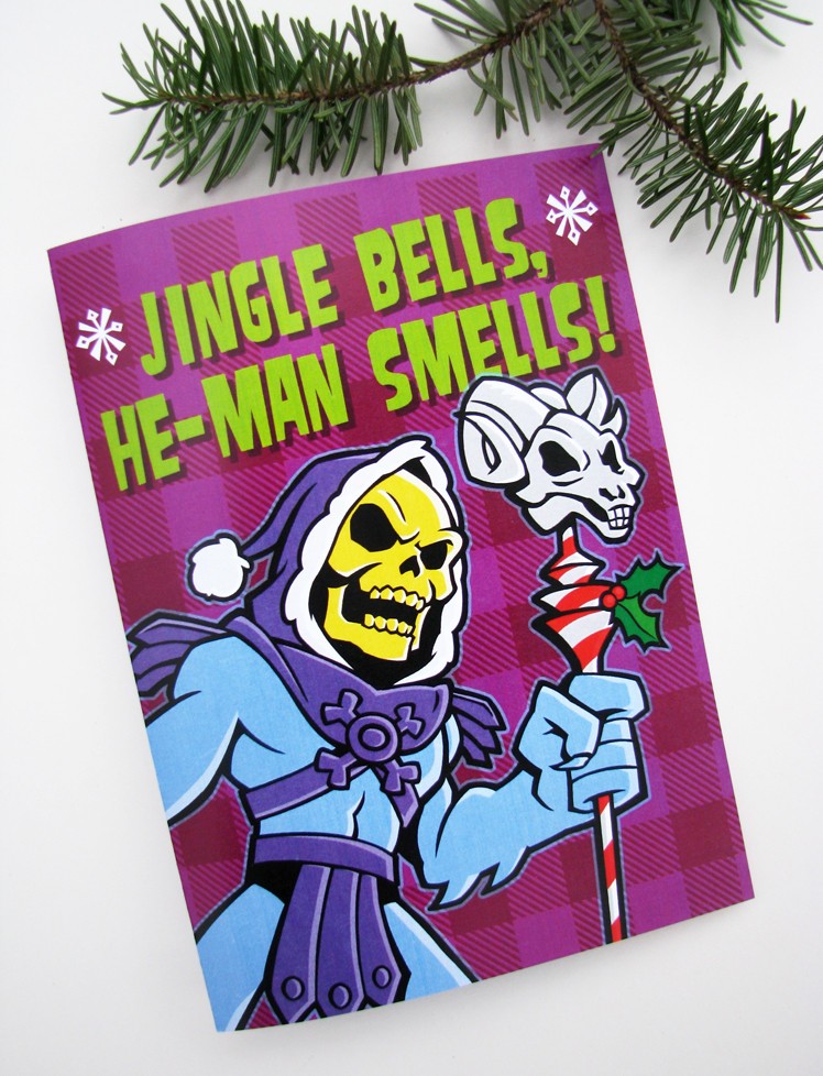 Skeletor Christmas Card He-man Holiday Masters of the Universe MOTU