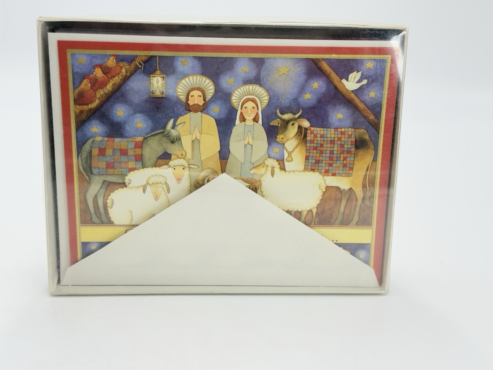 Caspari Box Set of 20 ‘Come Let Us Adore Him’ Christmas Religious Greeting Cards