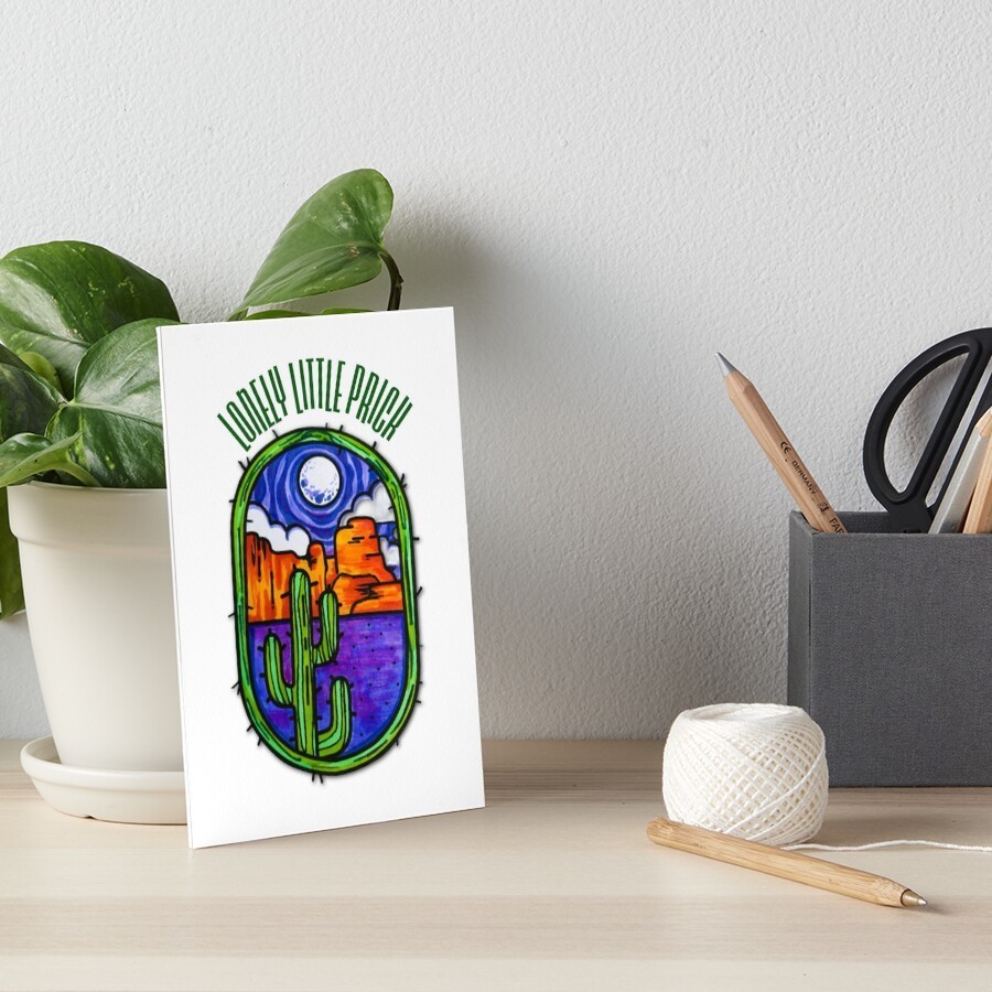 DIGITAL Loney Little Prickly Cactus Desert Theme Celebration Card *PRINT REQ’D*