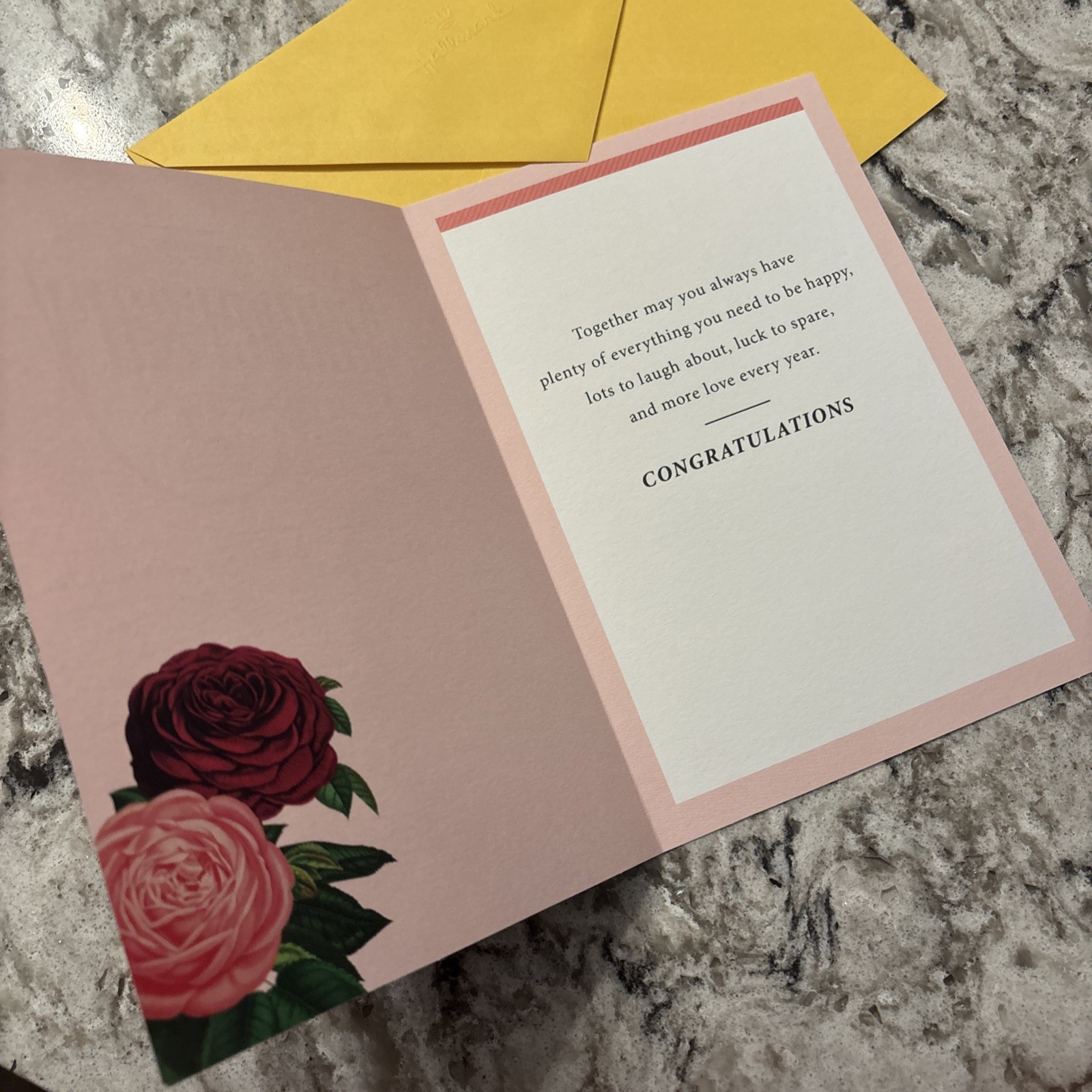 Happy Anniversary To A Special Couple Large 5.5” X 8” Hallmark Greeting Card