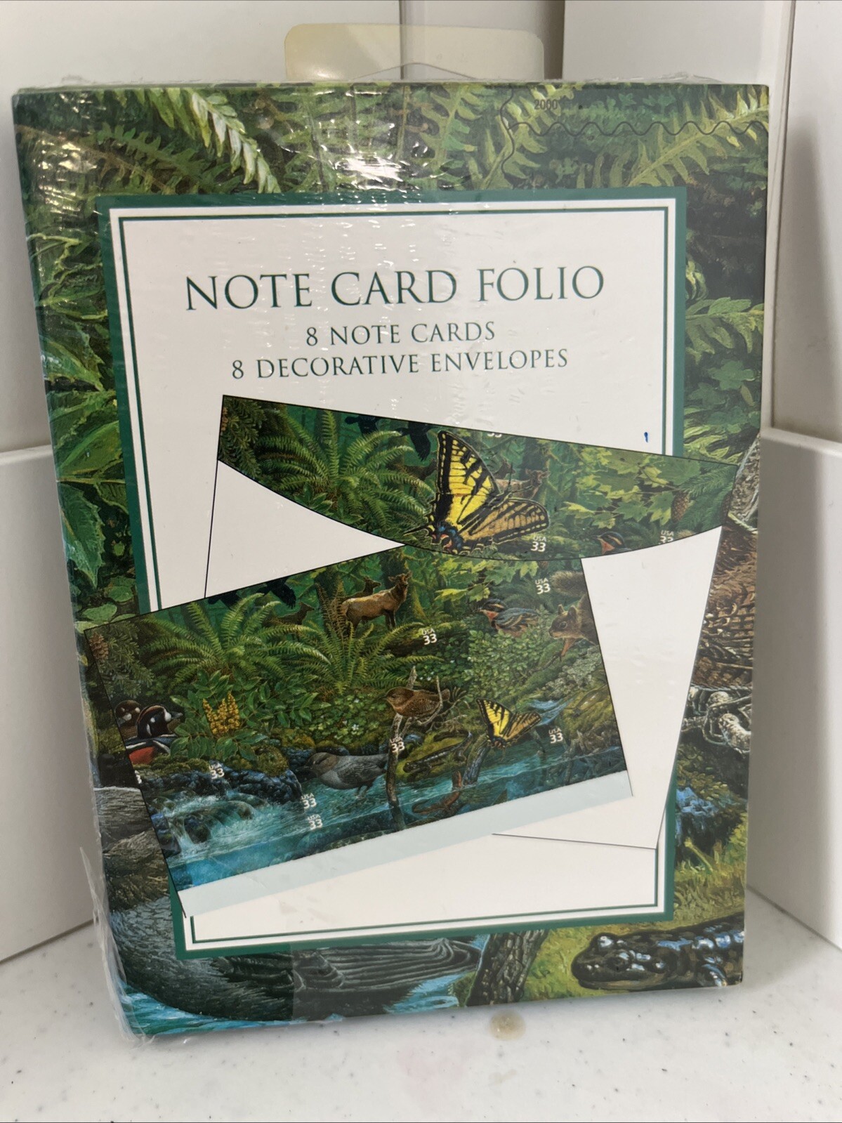 2000 USPS North America Nature Ensemble 8 Note Card Folio Hallmark Co USA Made