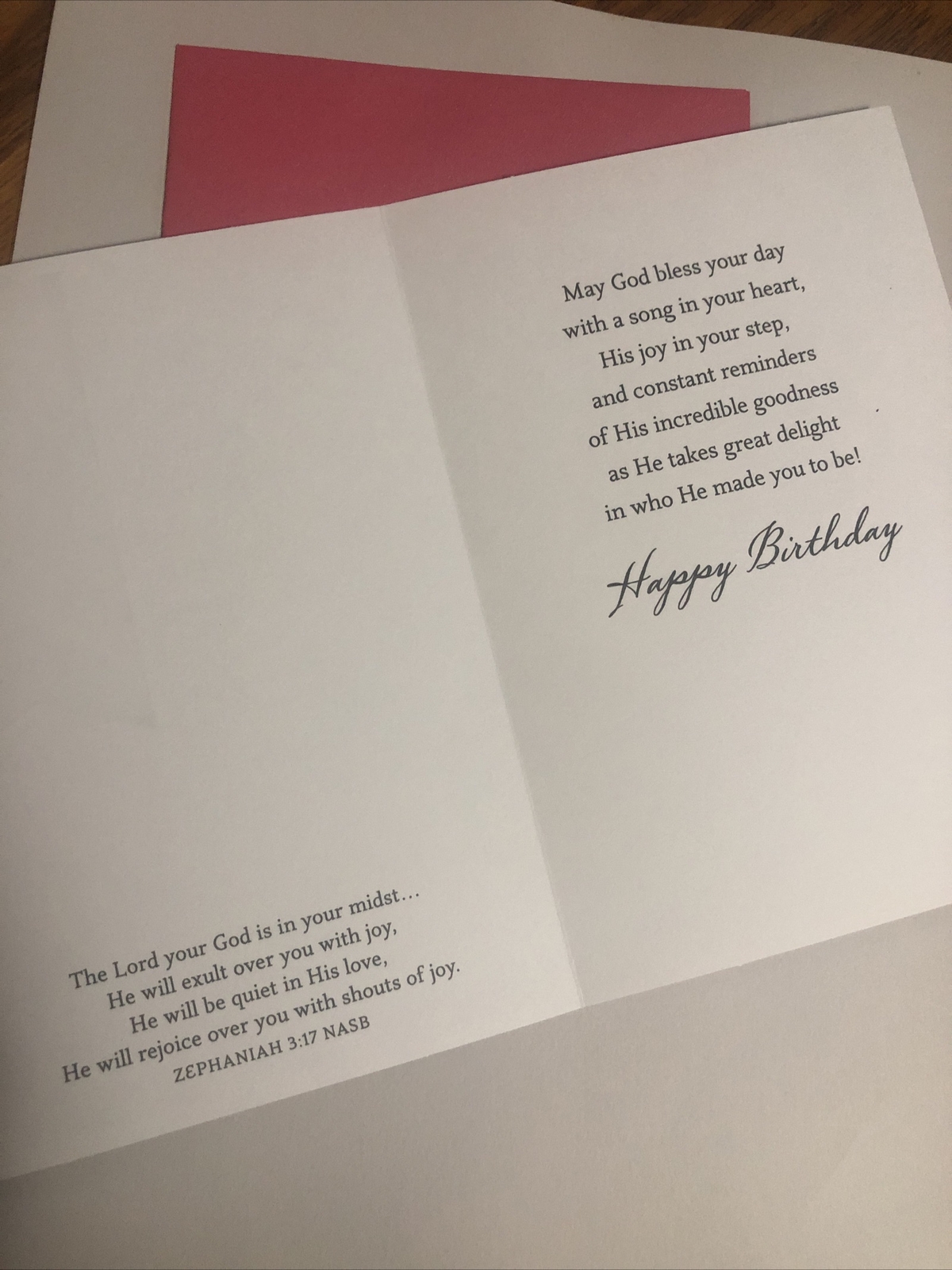 Happy Birthday Religious God’s Blessings On Your Birthday 5”x7” Greeting Card