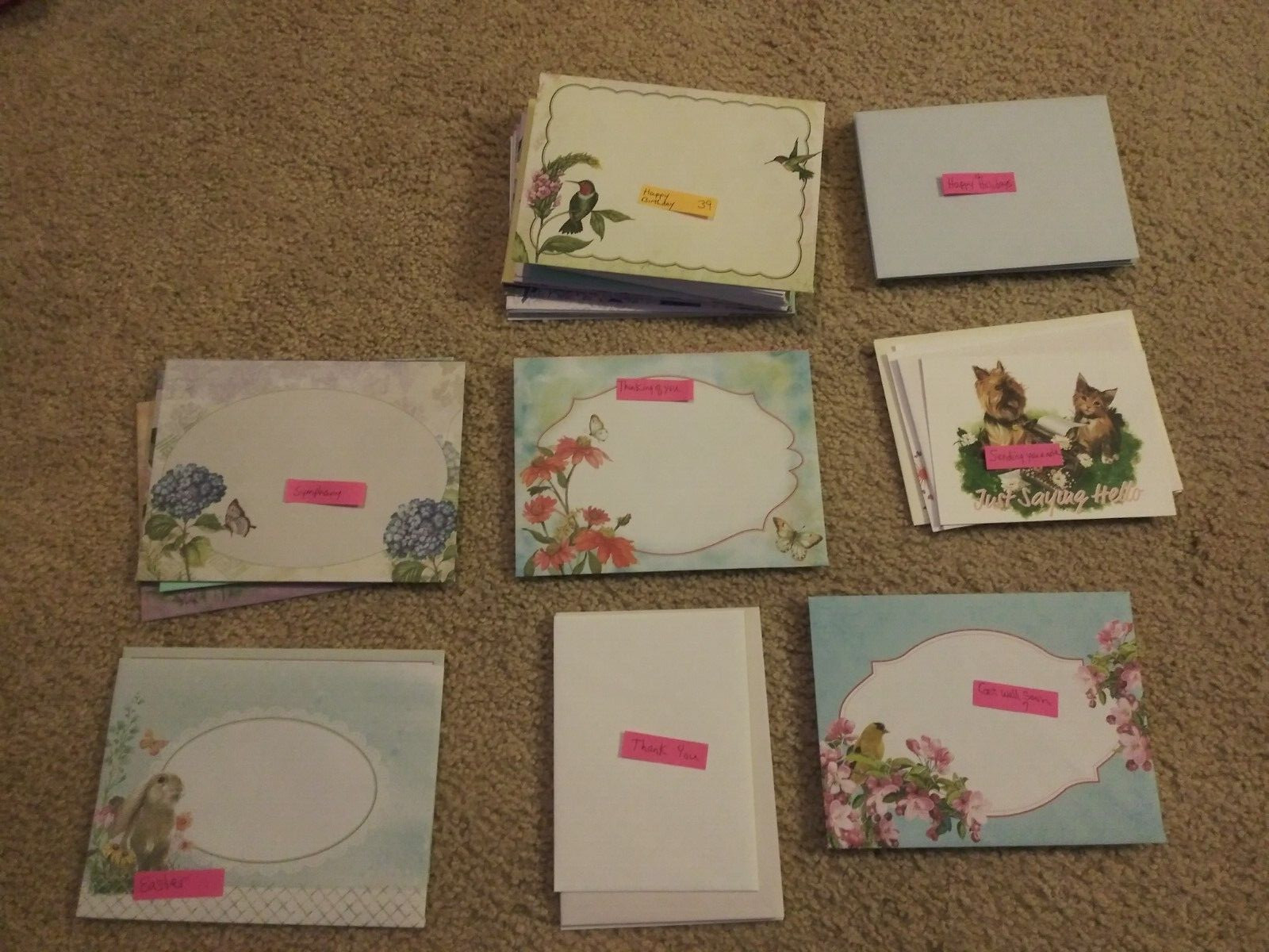 All Occasions Greeting Cards With Envelopes See Description for 84 Total Cards