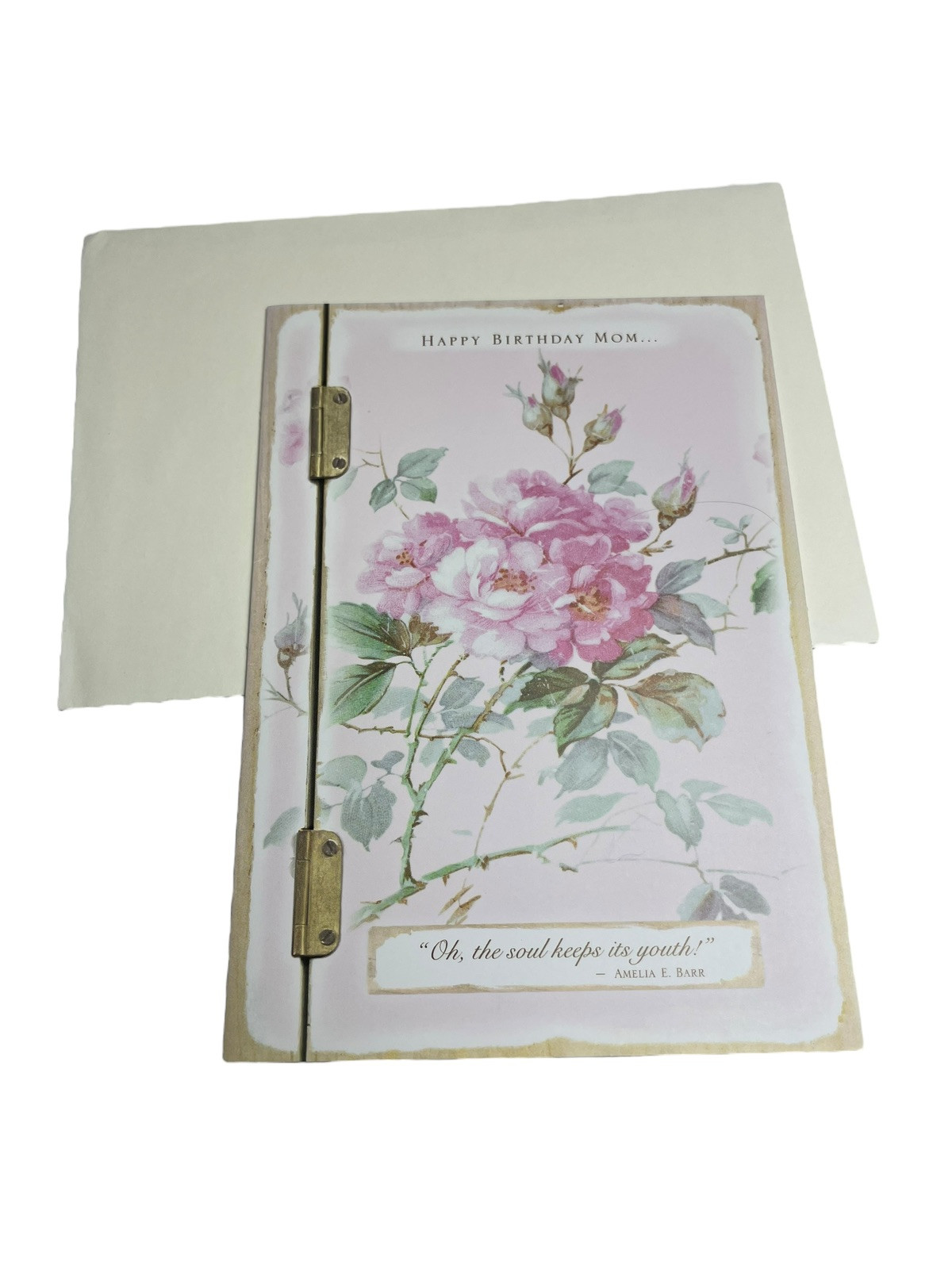 Birthday Card Mom Floral Greeting Country Theme Tea Garden Flowers Beautiful
