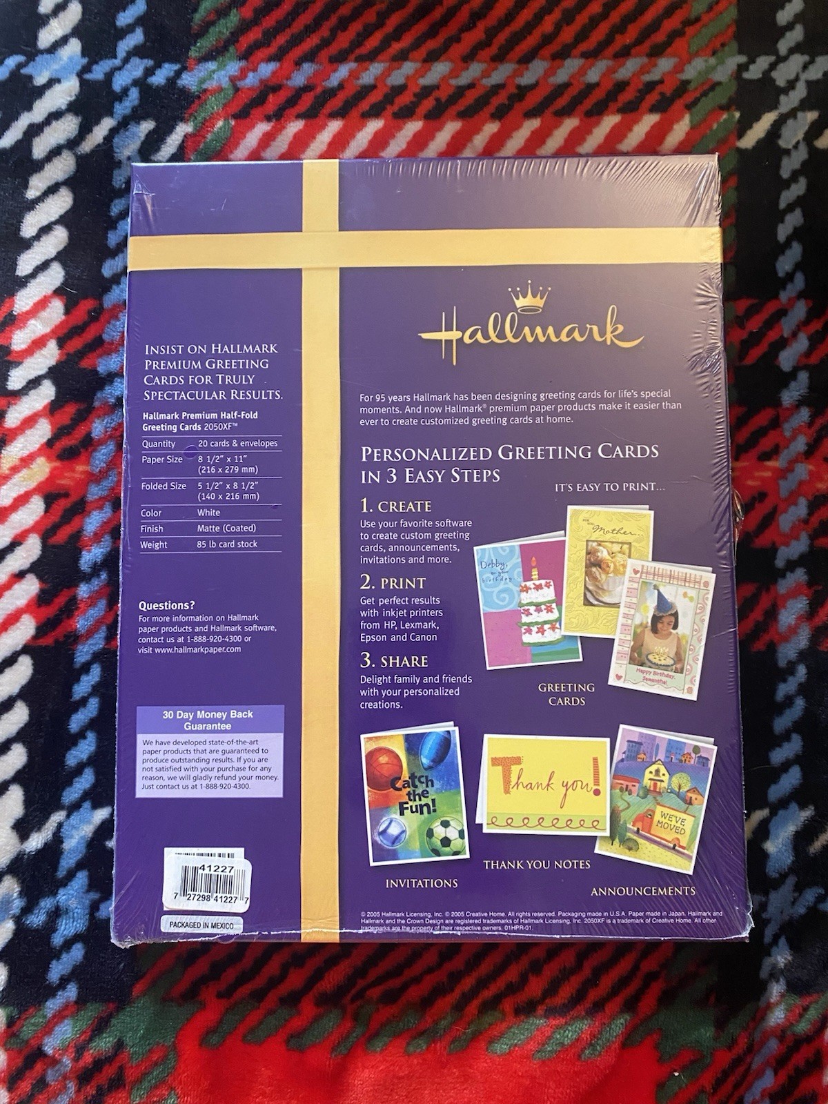 Hallmark Premium White Blank Greeting Cards Set of 20. New Sealed