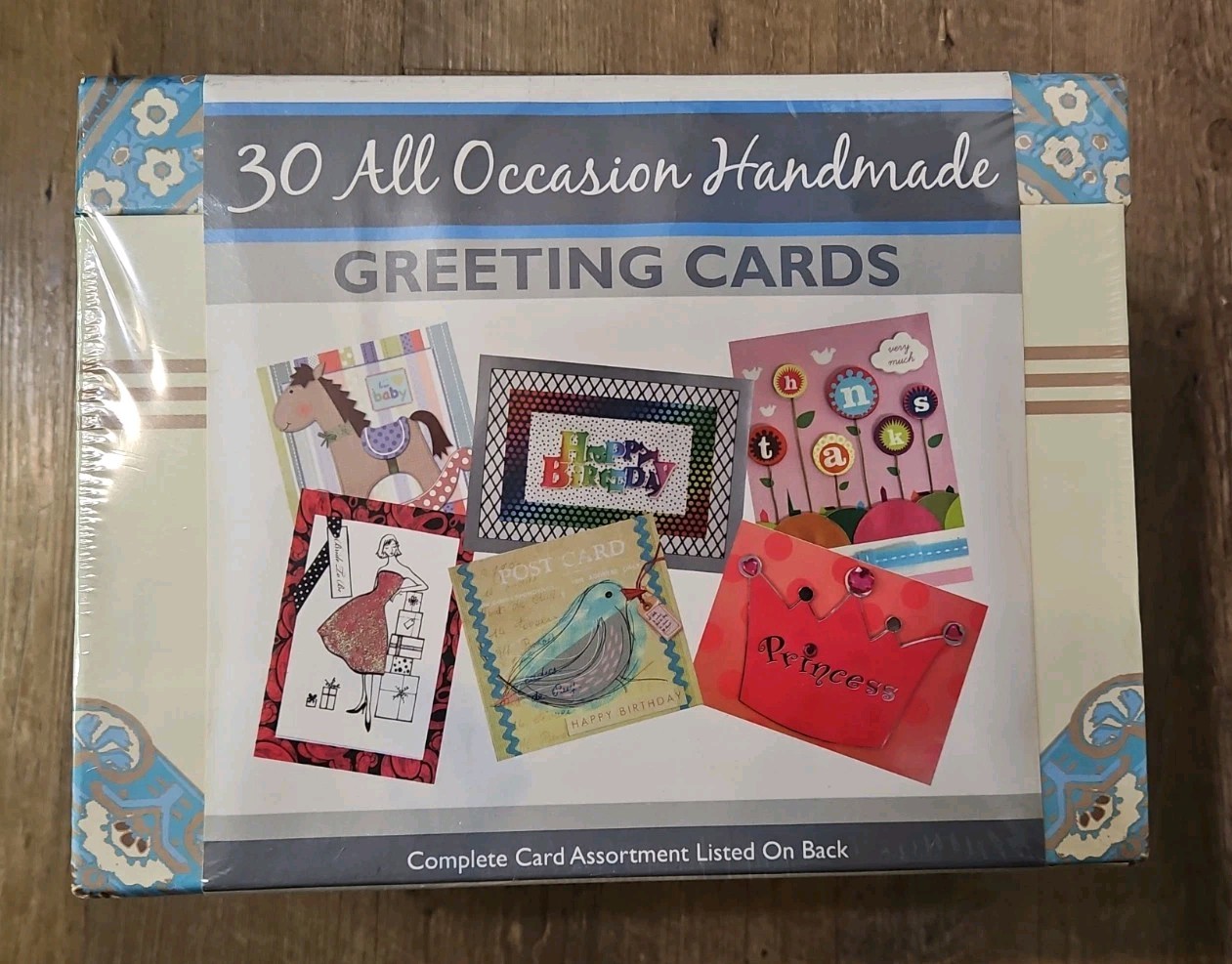 30 All Occasion Hamdmade GREETING CARDS with Envelopes – BRAND NEW SEALED