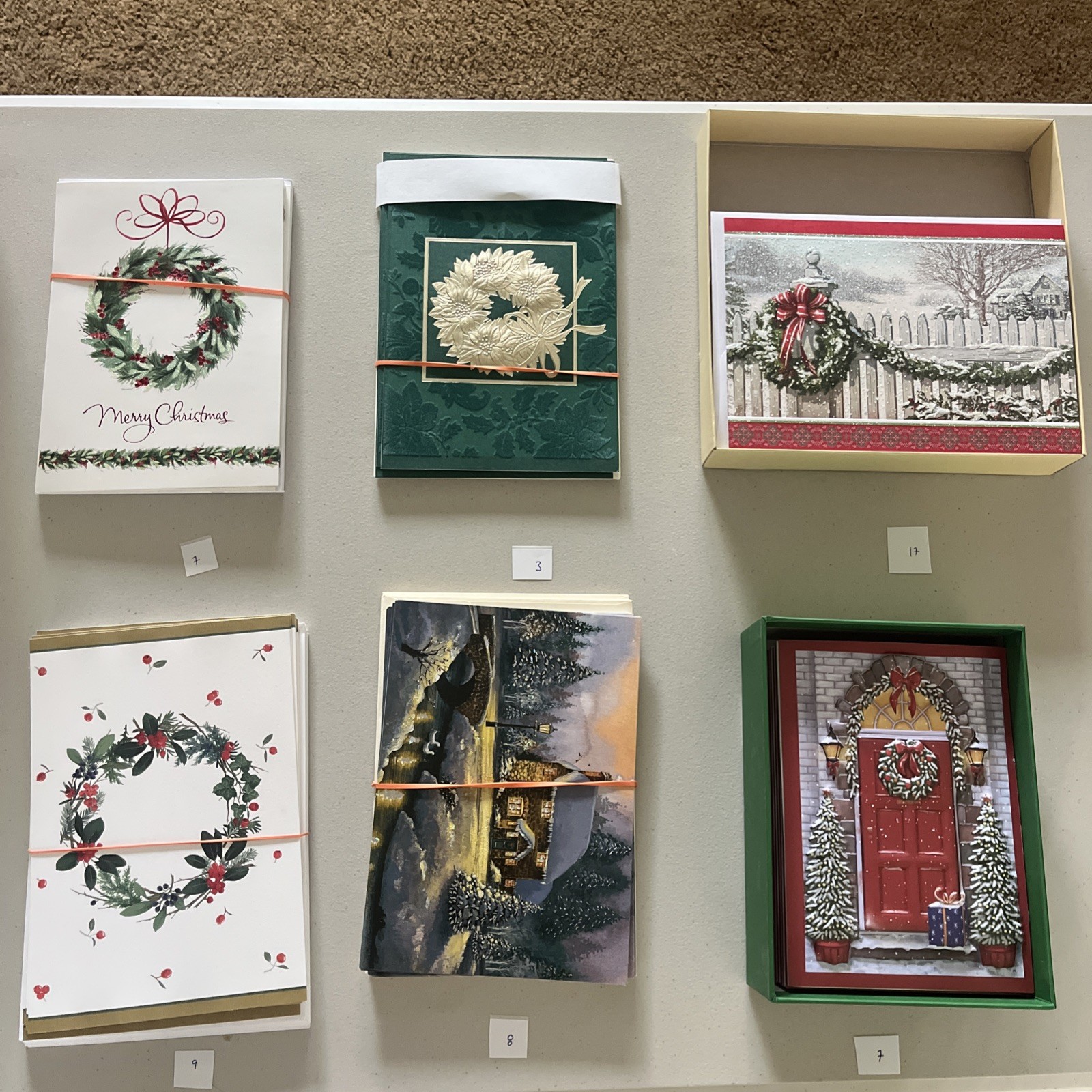 Christmas Cards with Envelopes 60 count: 5.5″ x 8 ” Post Card Size