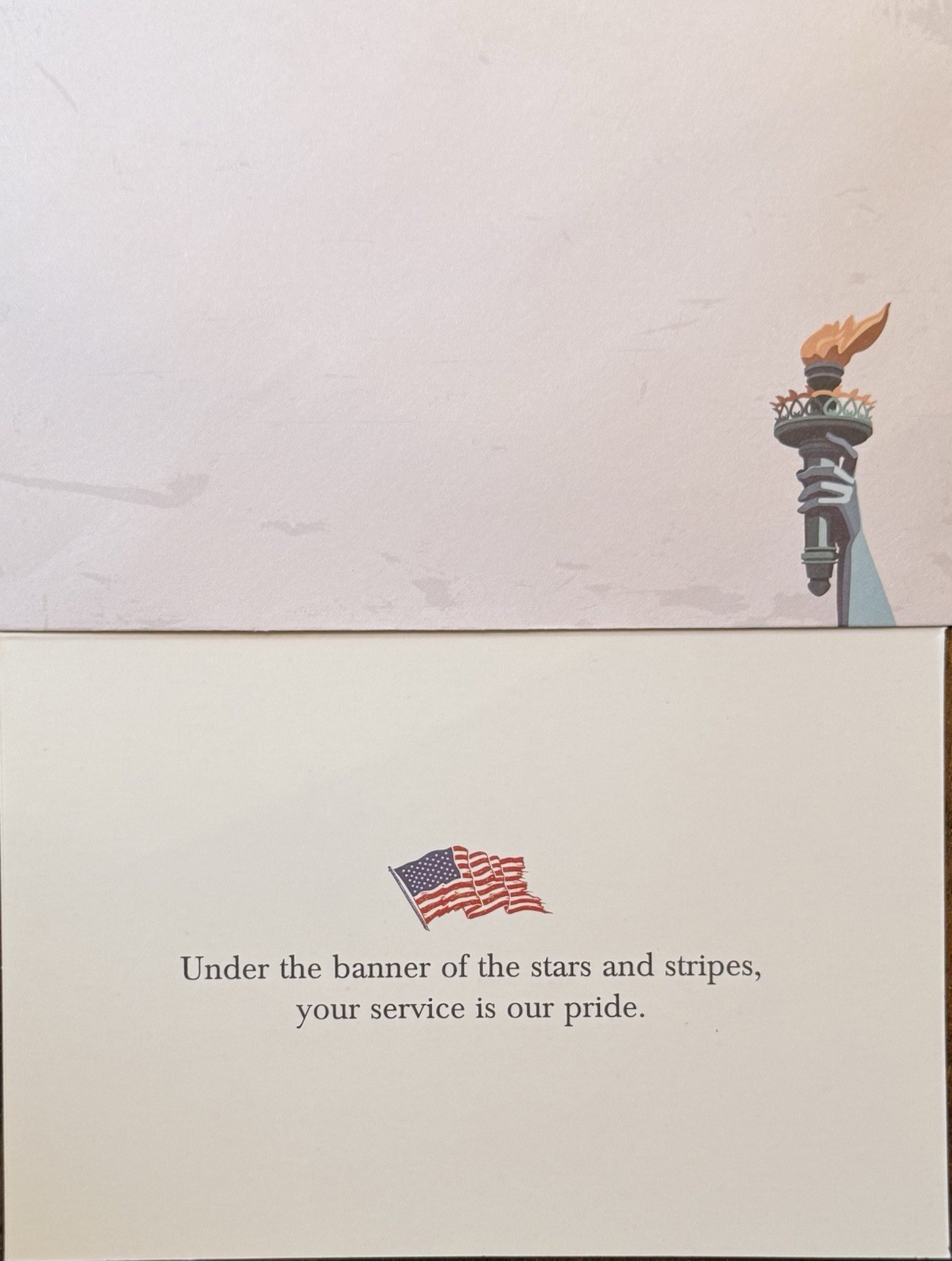 Stars and Stripes Patriotic USA July 4 Memorial Day Military Greeting Card GC31