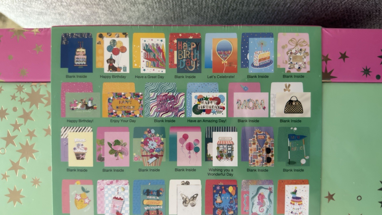 40 Hand Crafted Greeting Cards Assorted All Occasion & Birthday Box Set New