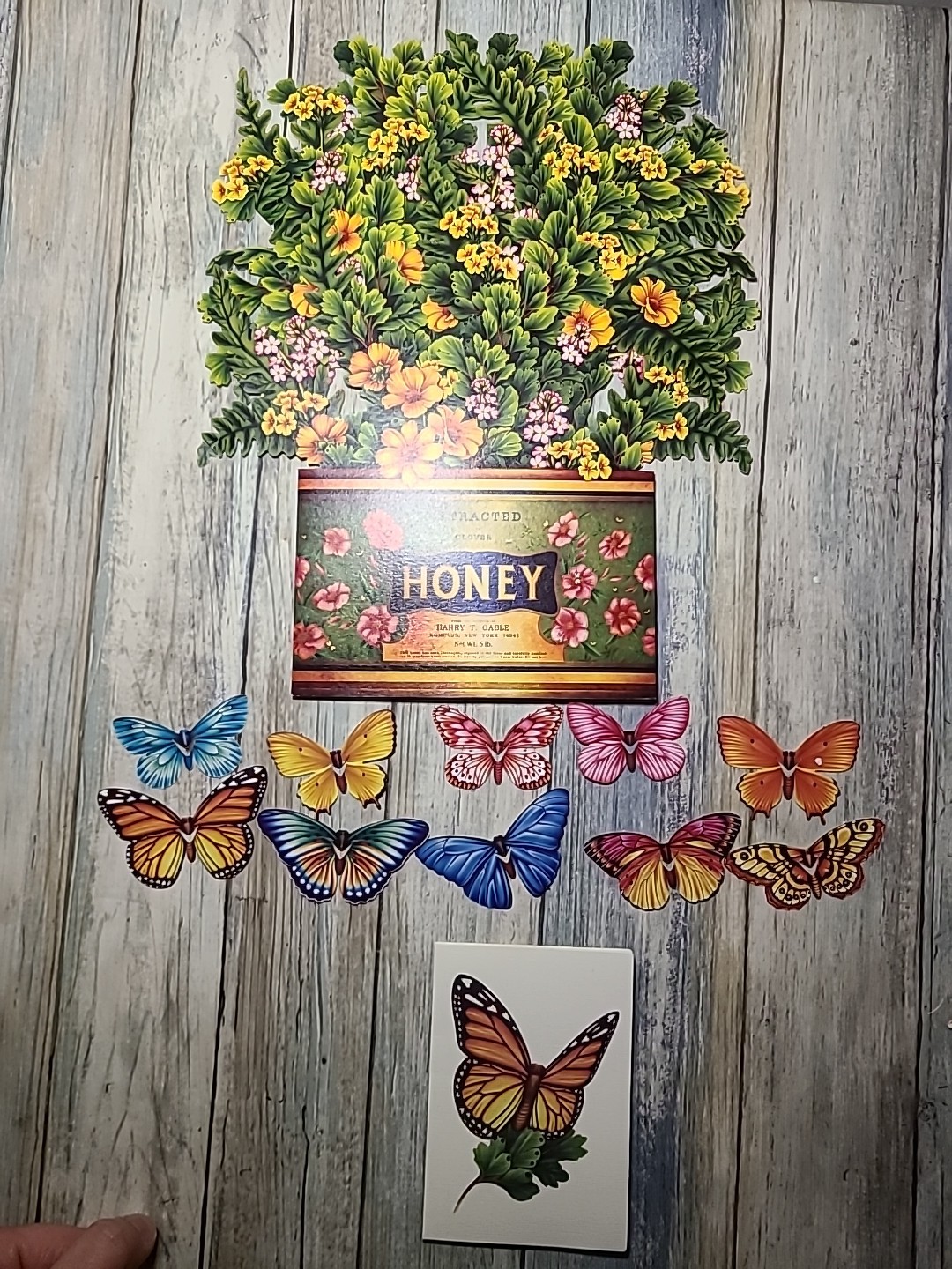 Charming Butterflies & Buttercup Pop-Up Card: Unique Keepsake for Any Occasion.