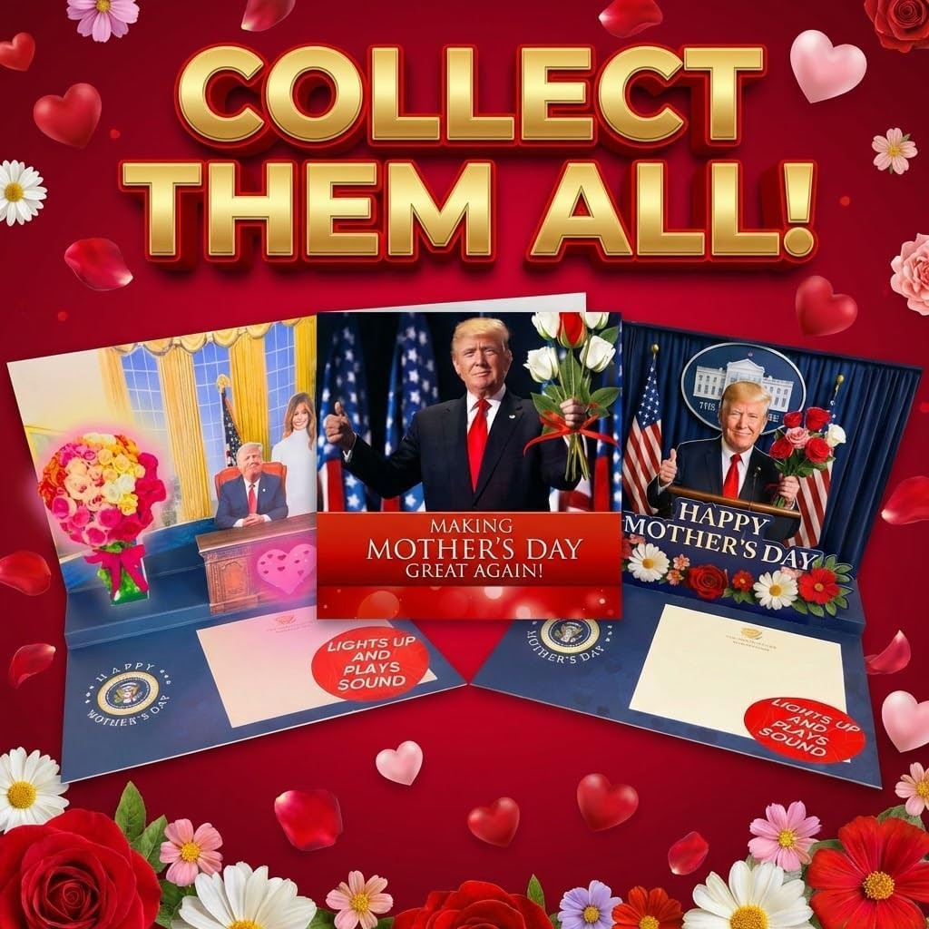 Greeting Card Mother’s Day Funny Novelty Trump’s Real Voice Wife & Grandma Gift