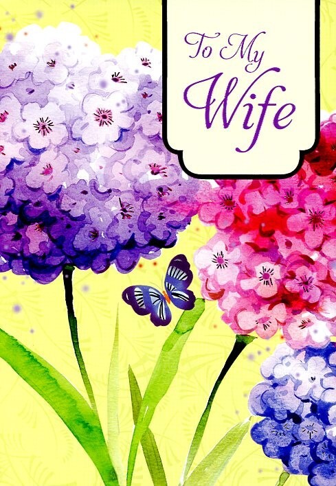 To My Wife – Anniversary Greeting Card – 3821A