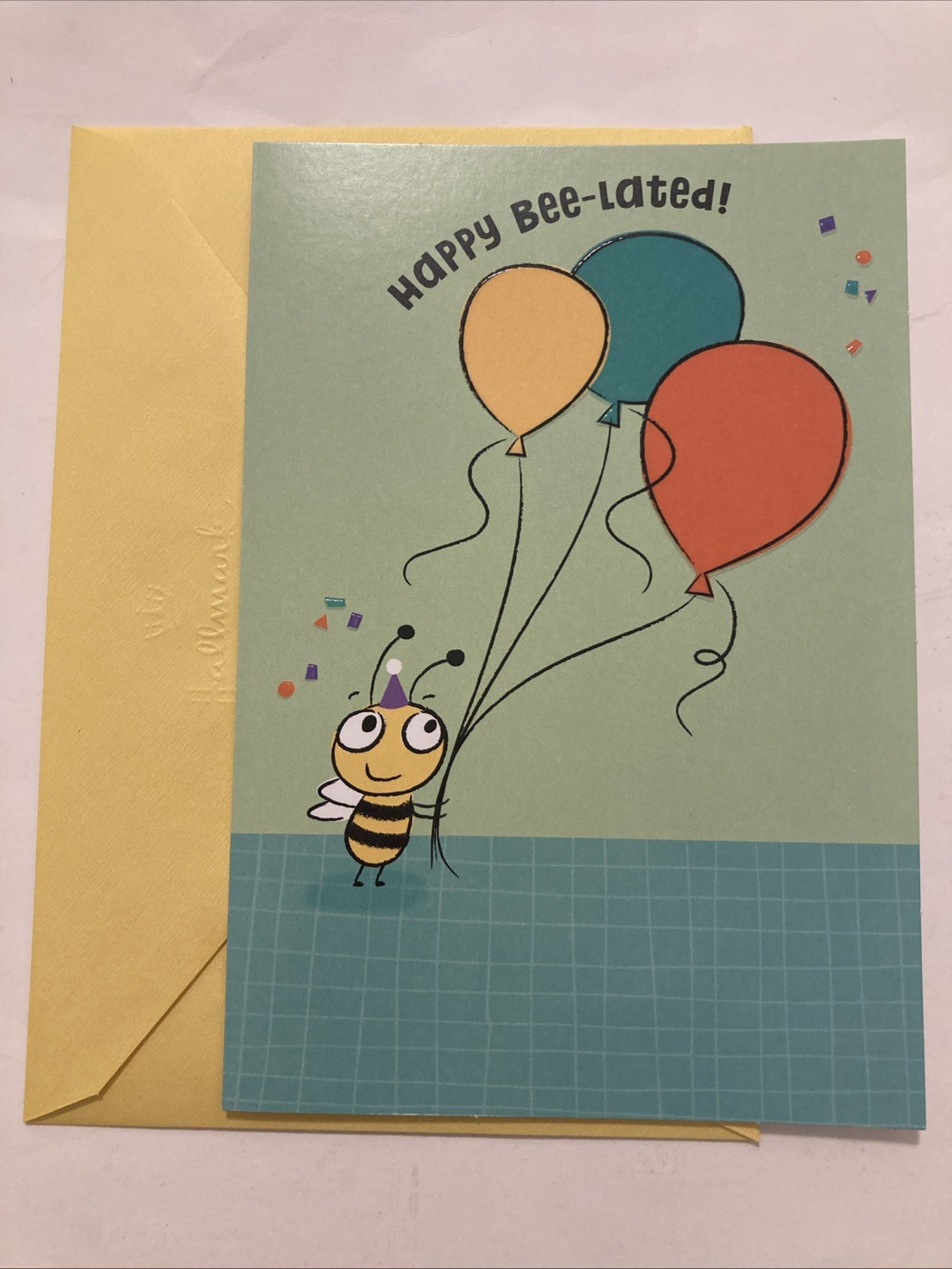 Hallmark Funny Belated Bee-lated Birthday Card: Apollen-gies