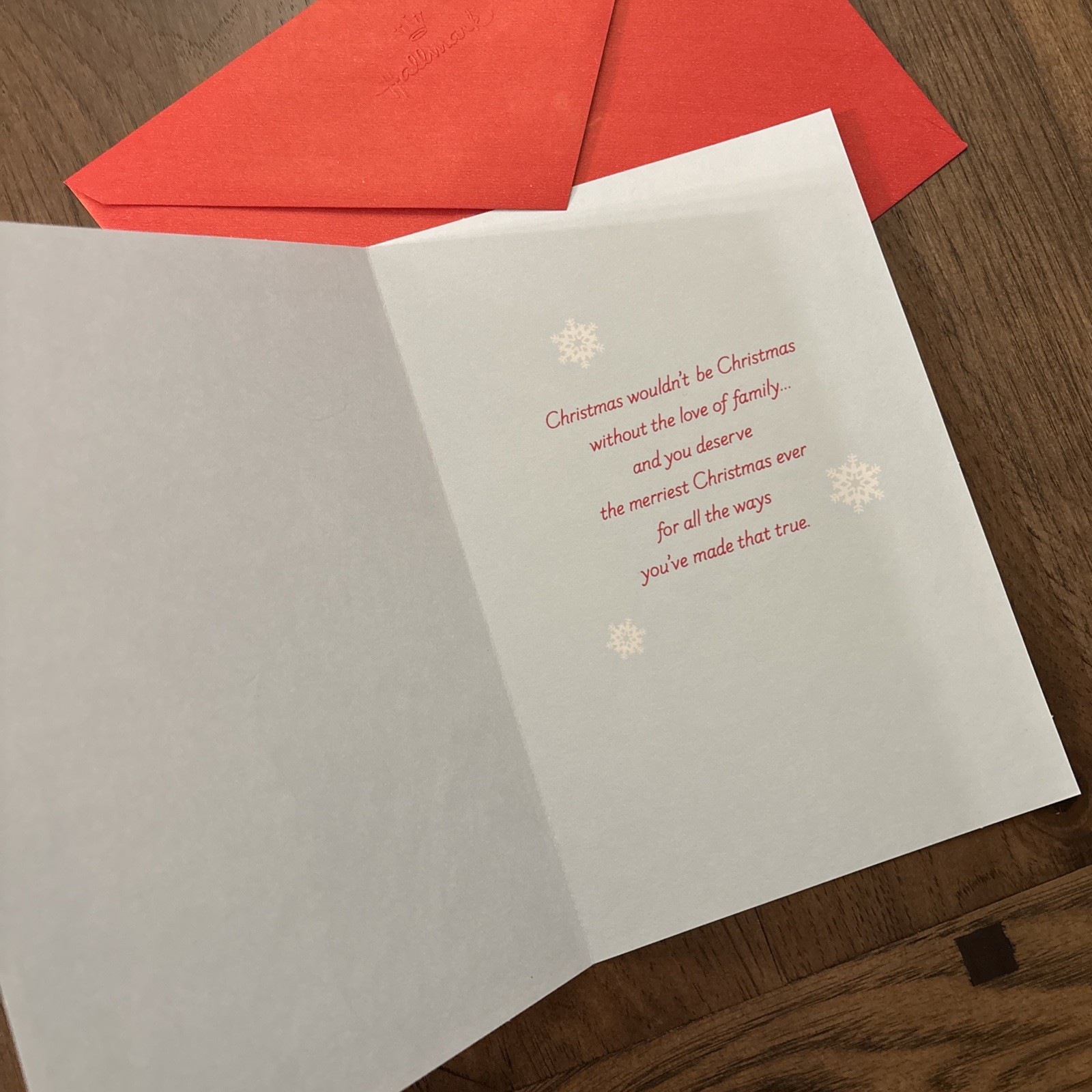 Merry Christmas Mom So Much Sweetness In Life 5.5”x8” Hallmark Greeting Card