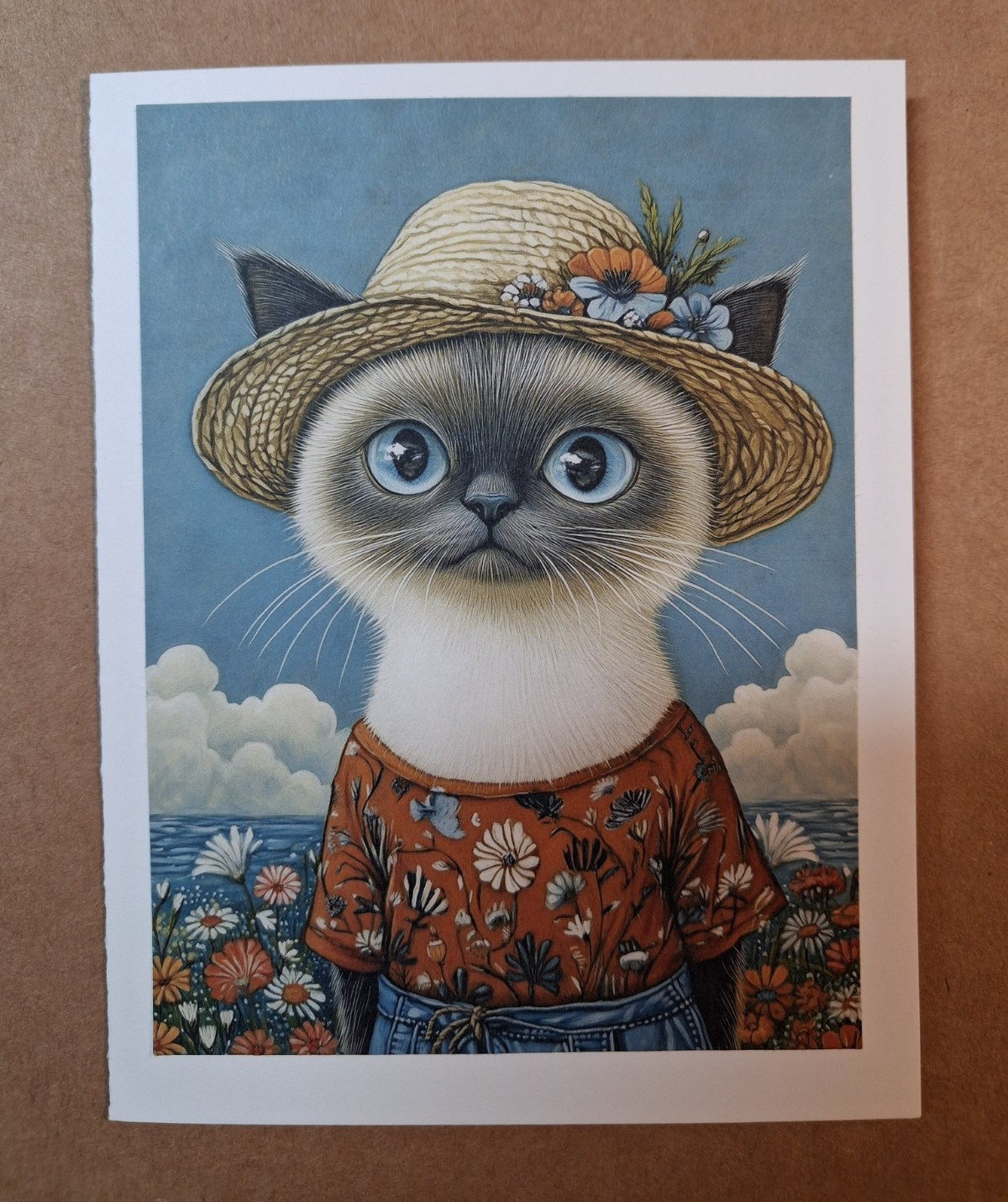 a cat funny card ED#843