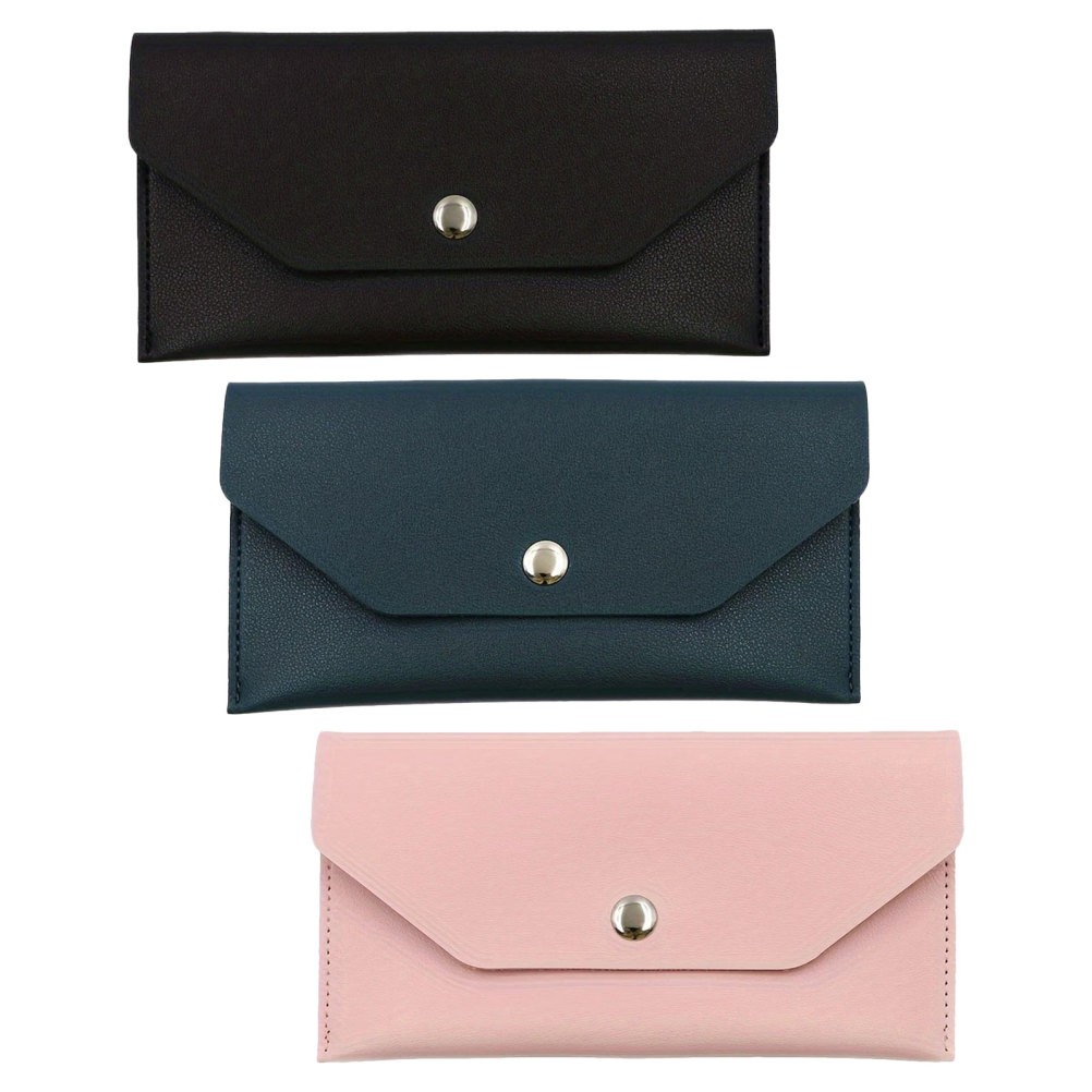 3 Pcs Budget Envelope Wallet Money Pouch for Earphones Cash