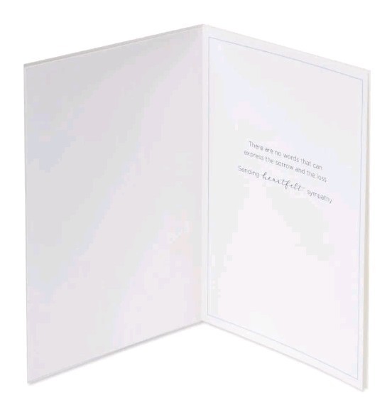 Papyrus Sympathy Card peace & SOLACE